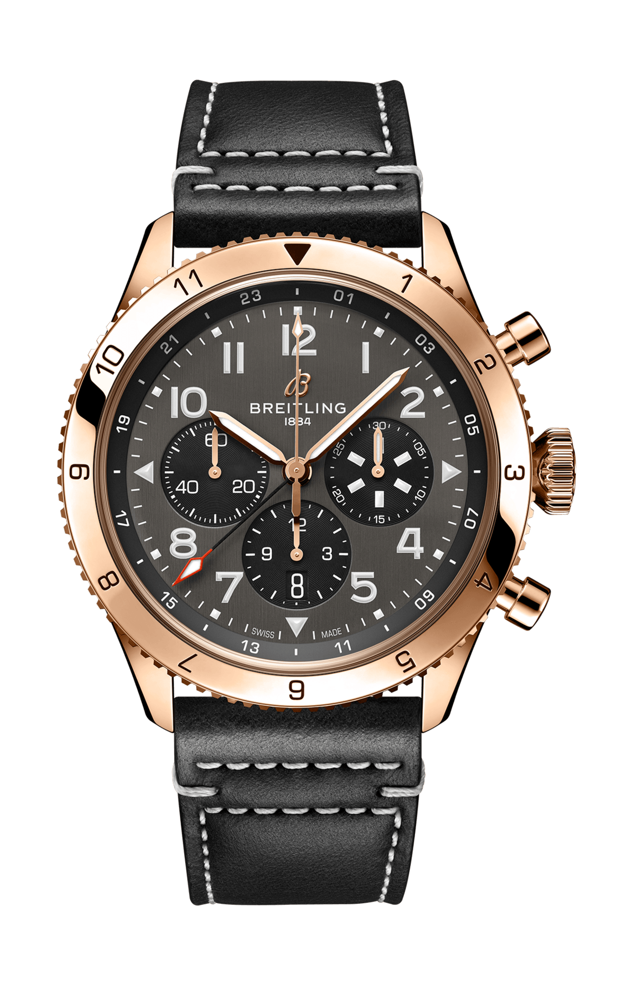 SUPER AVI B04 CHRONOGRAPH GMT 46 P-51 MUSTANG - RB04451A1B1X1