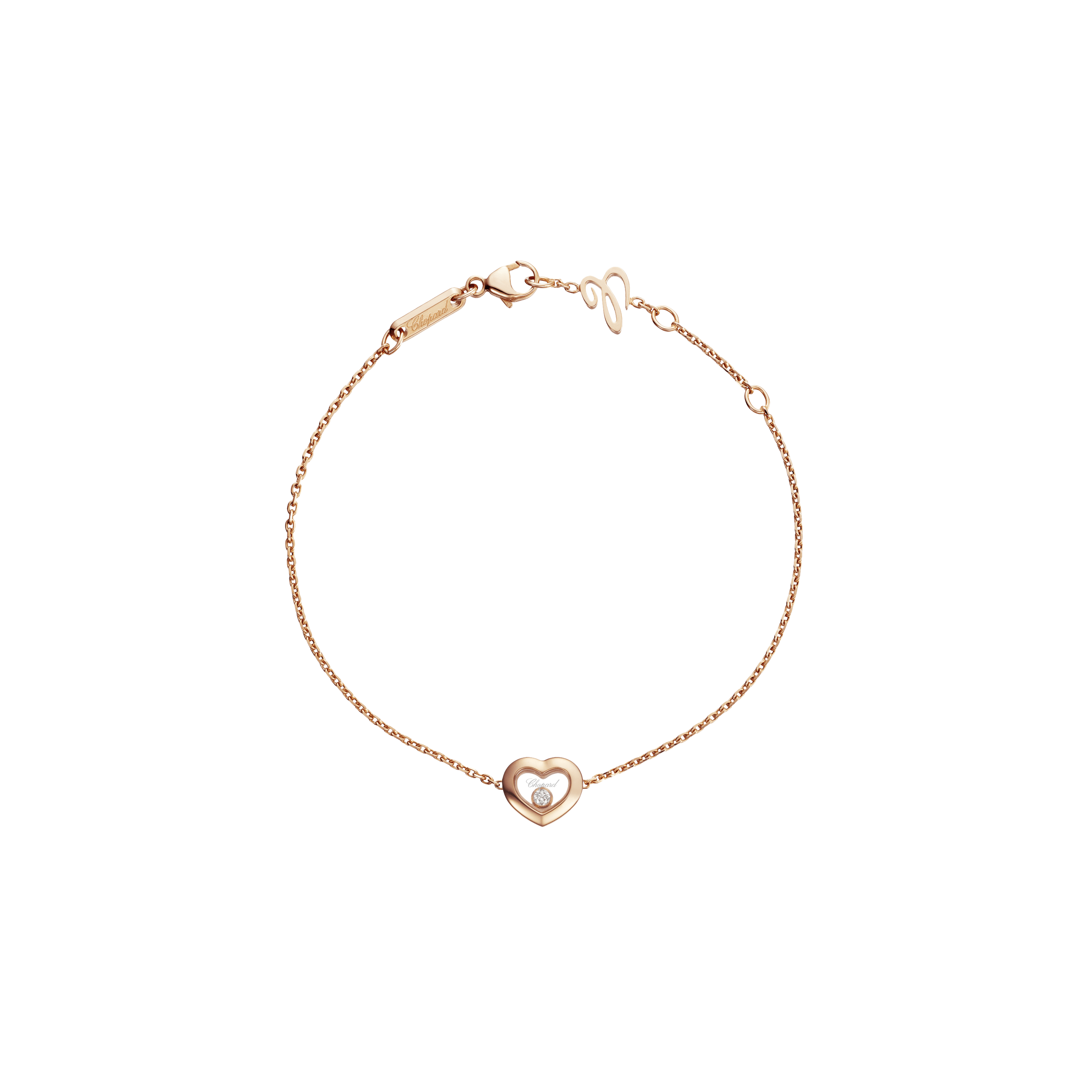 CHOPARD - BRACCIALE HAPPY DIAMONDS ICONS IN ORO ROSA ETICO CON DIAMANTE - 85A054-5001 - 85A054-5001