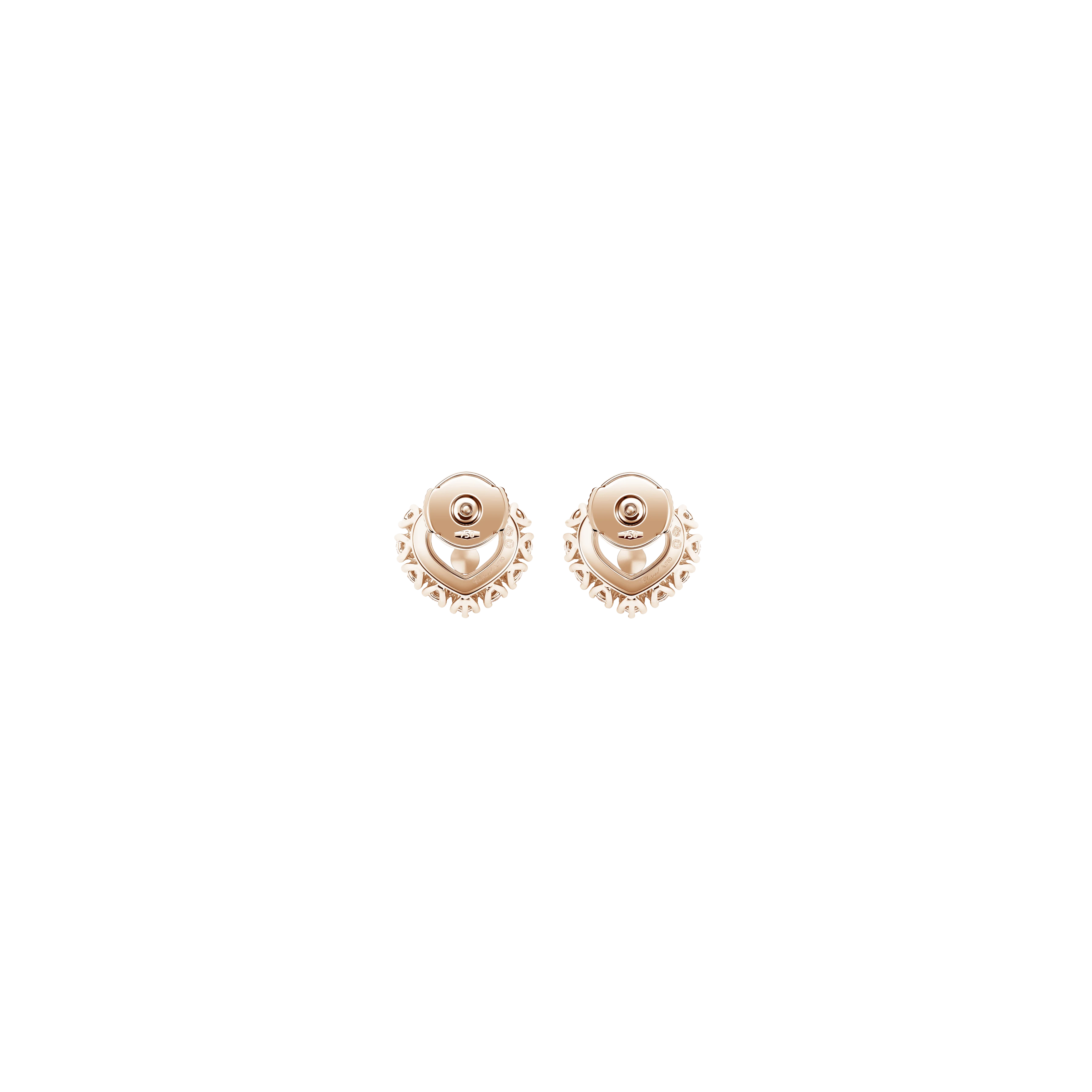 CHOPARD - ORECCHINI  HAPPY DIAMONDS ICONS IN ORO ROSA ETICO, DIAMANTI - 83A616-5001 - 83A616-5001