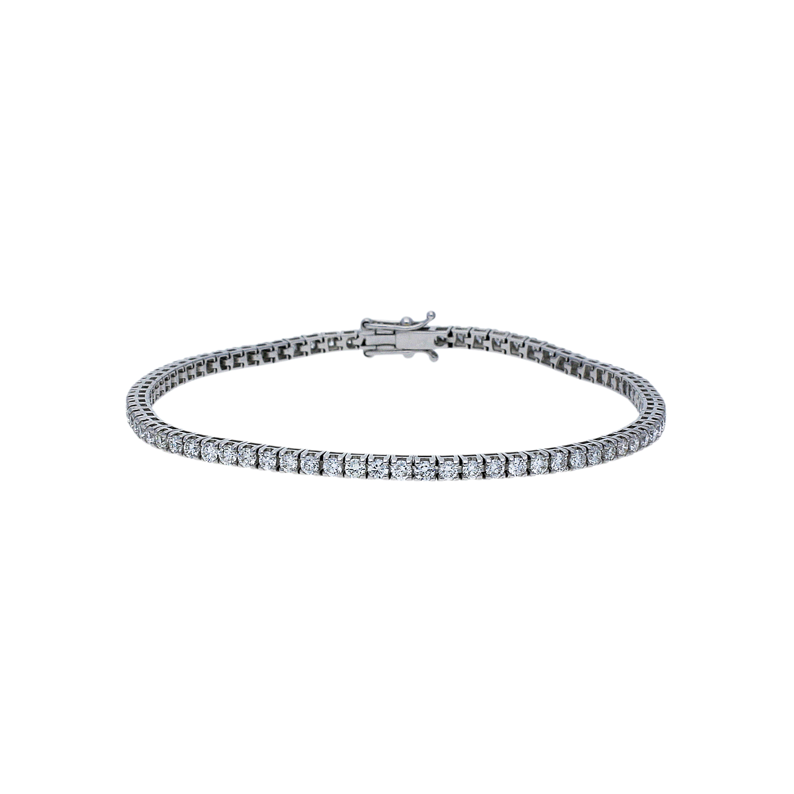 BRACCIALE TENNIS IN ORO BIANCO E DIAMANTI - 318-2194-270-62D