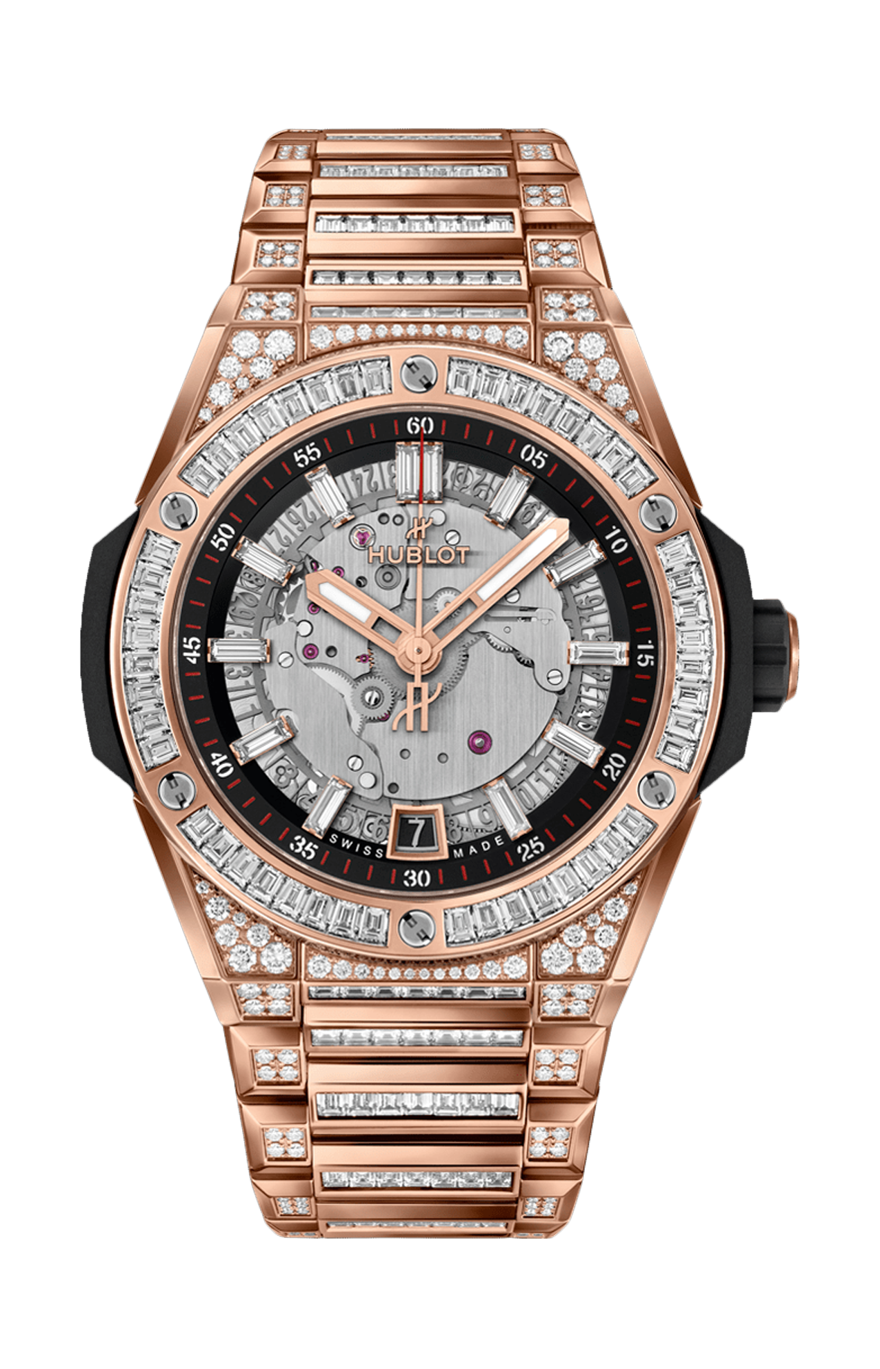 BIG BANG INTEGRATED TIME ONLY  KING GOLD JEWELLERY 40 MM - 456.OX.0180.OX.9804