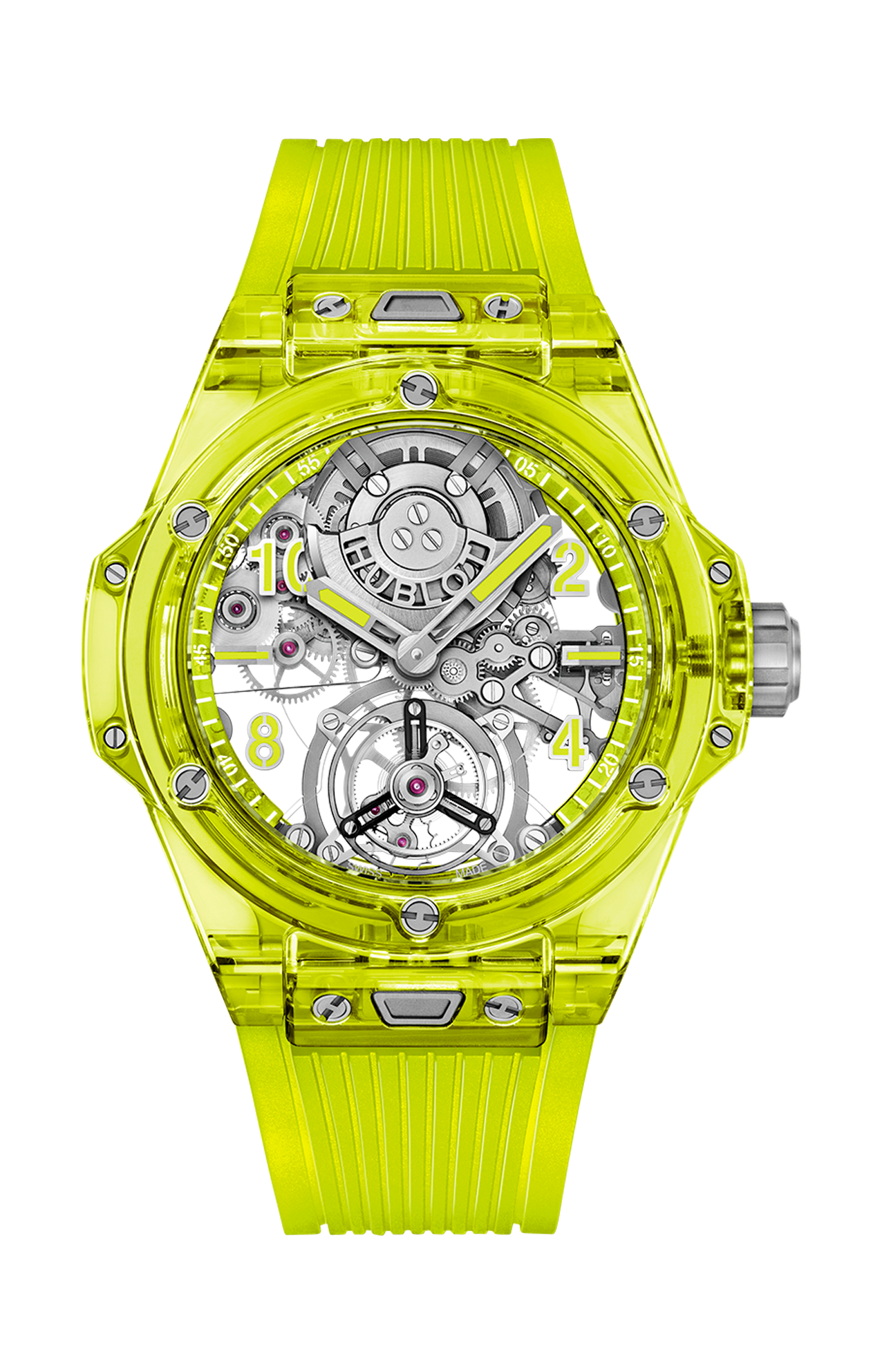 BIG BANG TOURBILLON AUTOMATIC YELLOW NEON SAXEM - LIMITED EDITION - 429.JY.0120.RT