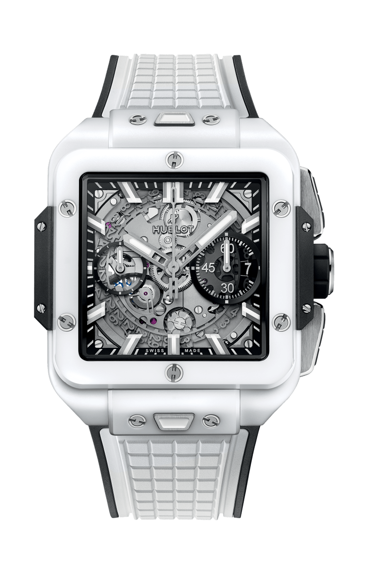 SQUARE BANG UNICO WHITE CERAMIC 42 MM - 821.HX.0170.RX