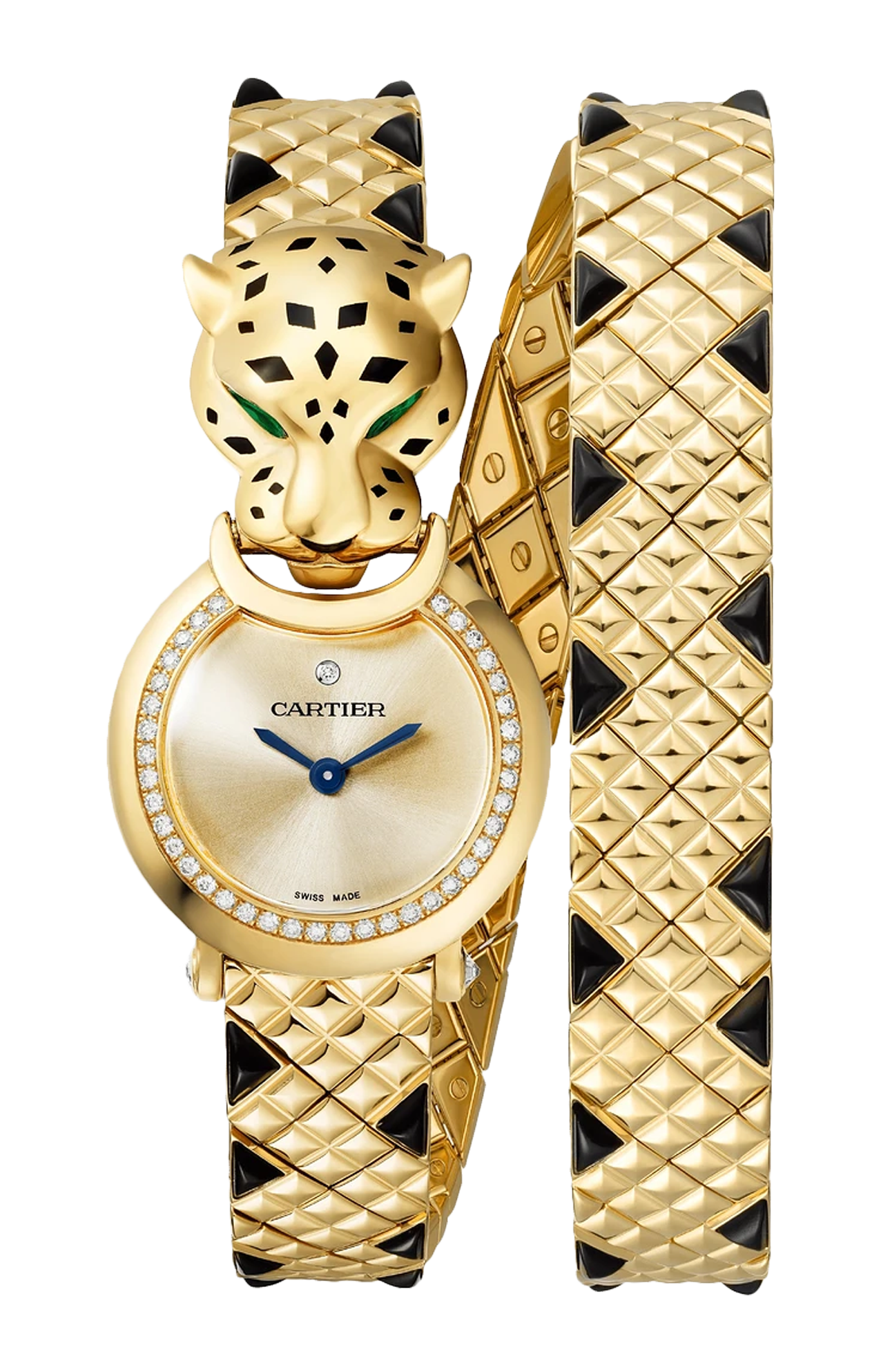 LA PANTHÈRE DE CARTIER, ORO GIALLO, DIAMANTI, TSAVORITE, QUARZO - HPI01382