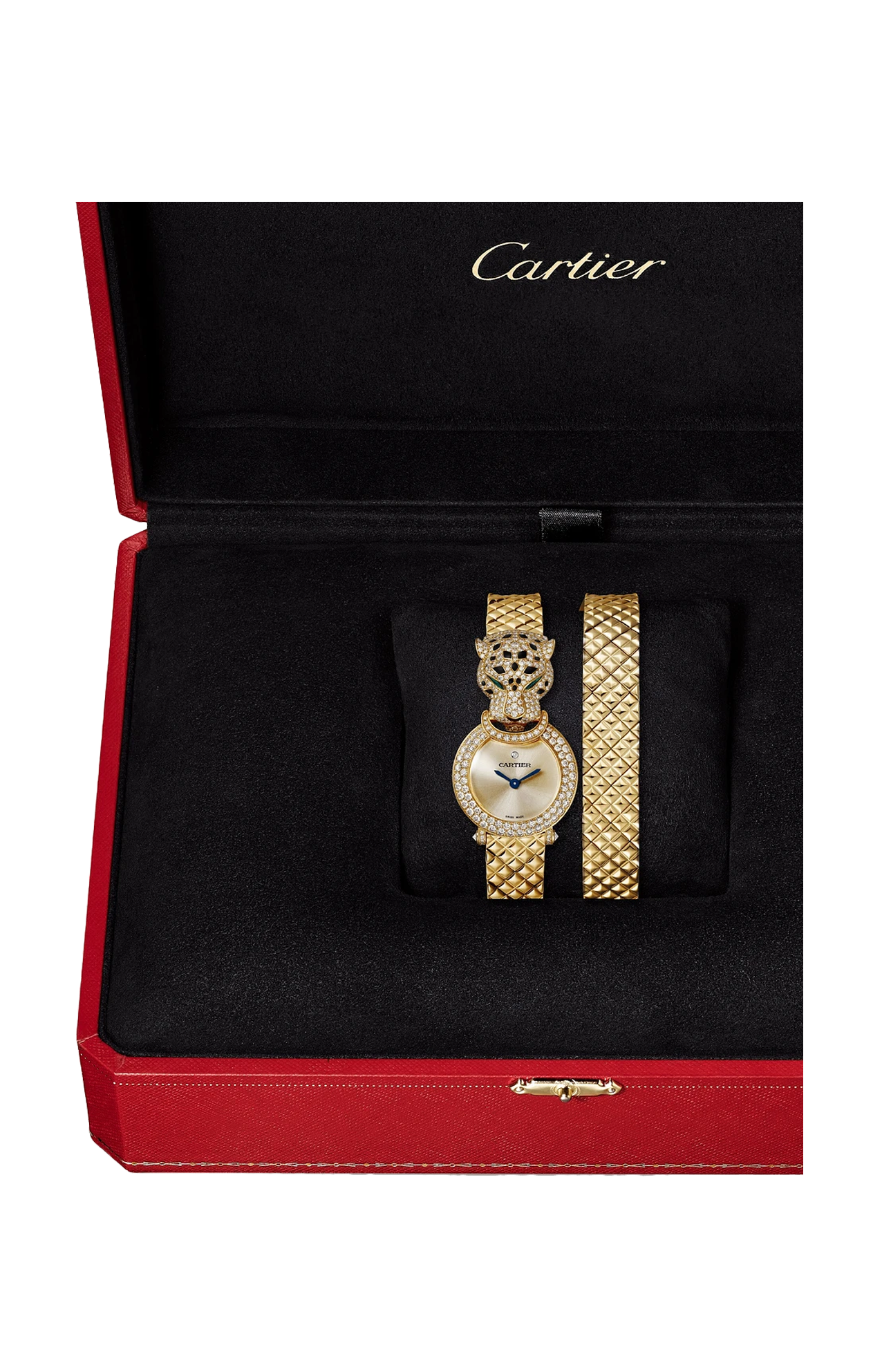 LA PANTHÈRE DE CARTIER, ORO GIALLO, DIAMANTI, TSAVORITE, QUARZO - HPI01511