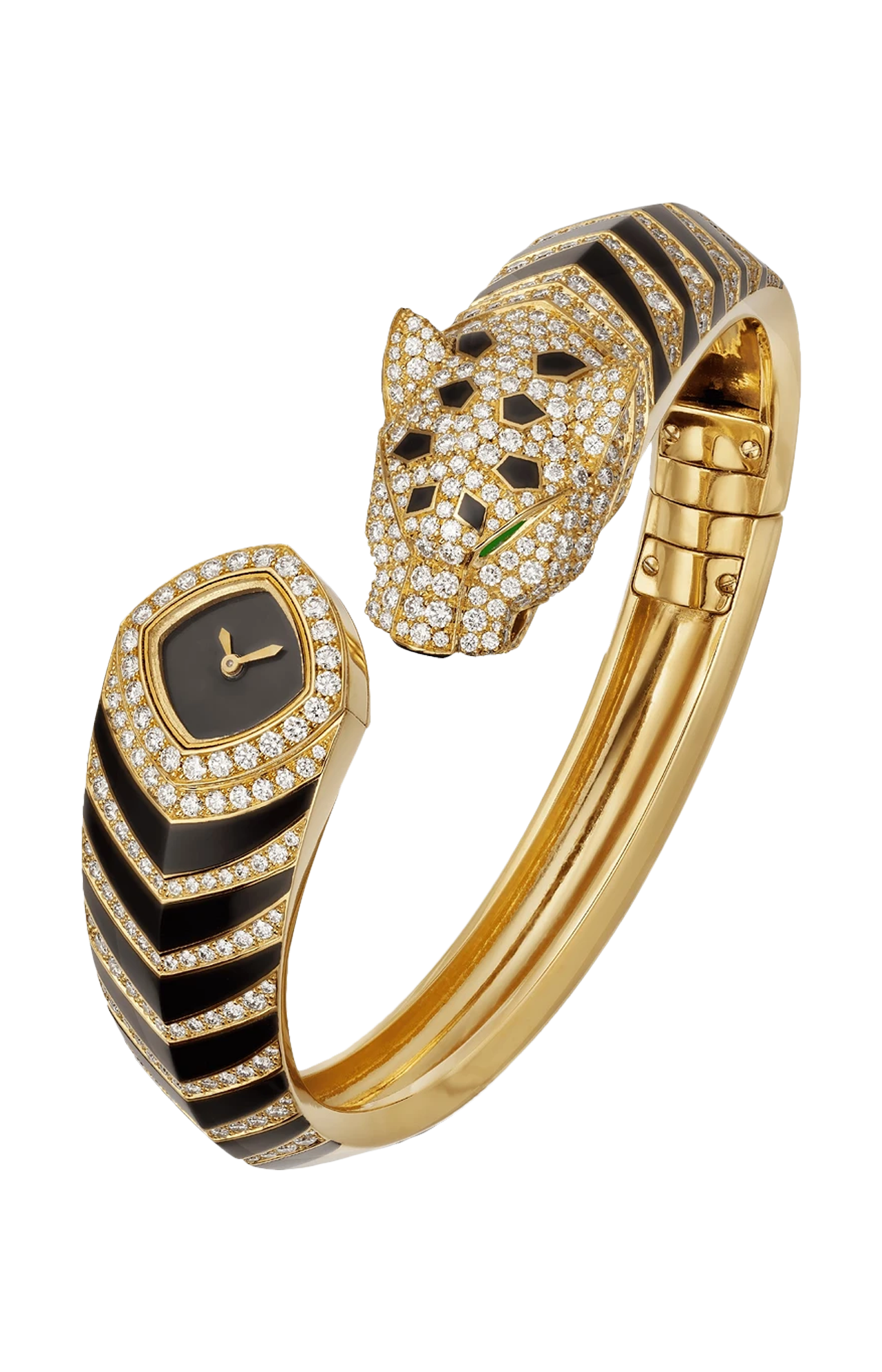 LA PANTHÈRE DE CARTIER, ORO GIALLO, DIAMANTI, SMERALDO, QUARZO - HPI01219