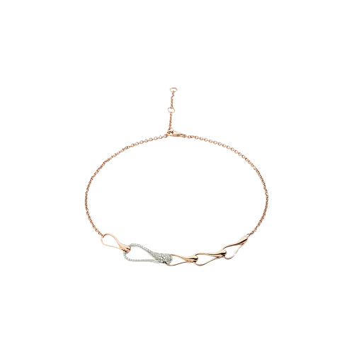 COLLANA LIGHT CHOKER ELIKA IN ORO ROSA, ORO BIANCO E DIAMANTI - DEK24CARBDI - DEK24CARBDI