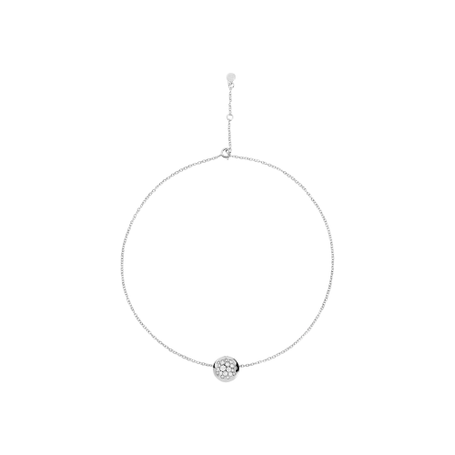 COLLANA GLAMOUR IN ORO BIANCO E PAVÉ DI DIAMANTI - DGL01CABBDI - DGL01CABBDI