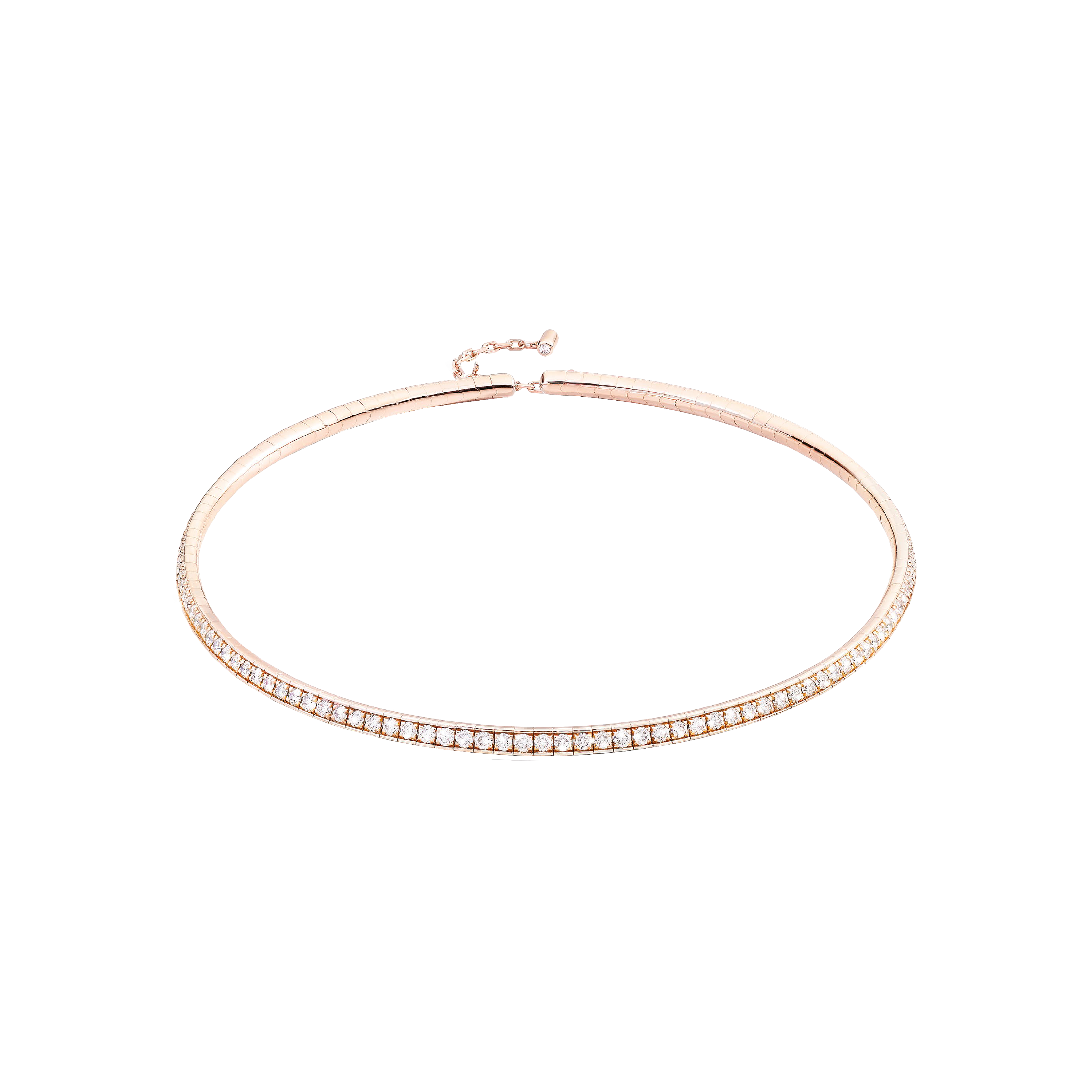 COLLANA CHOKER IVY IN ORO ROSA E DIAMANTI - DIV01CARRDI - DIV01CARRDI