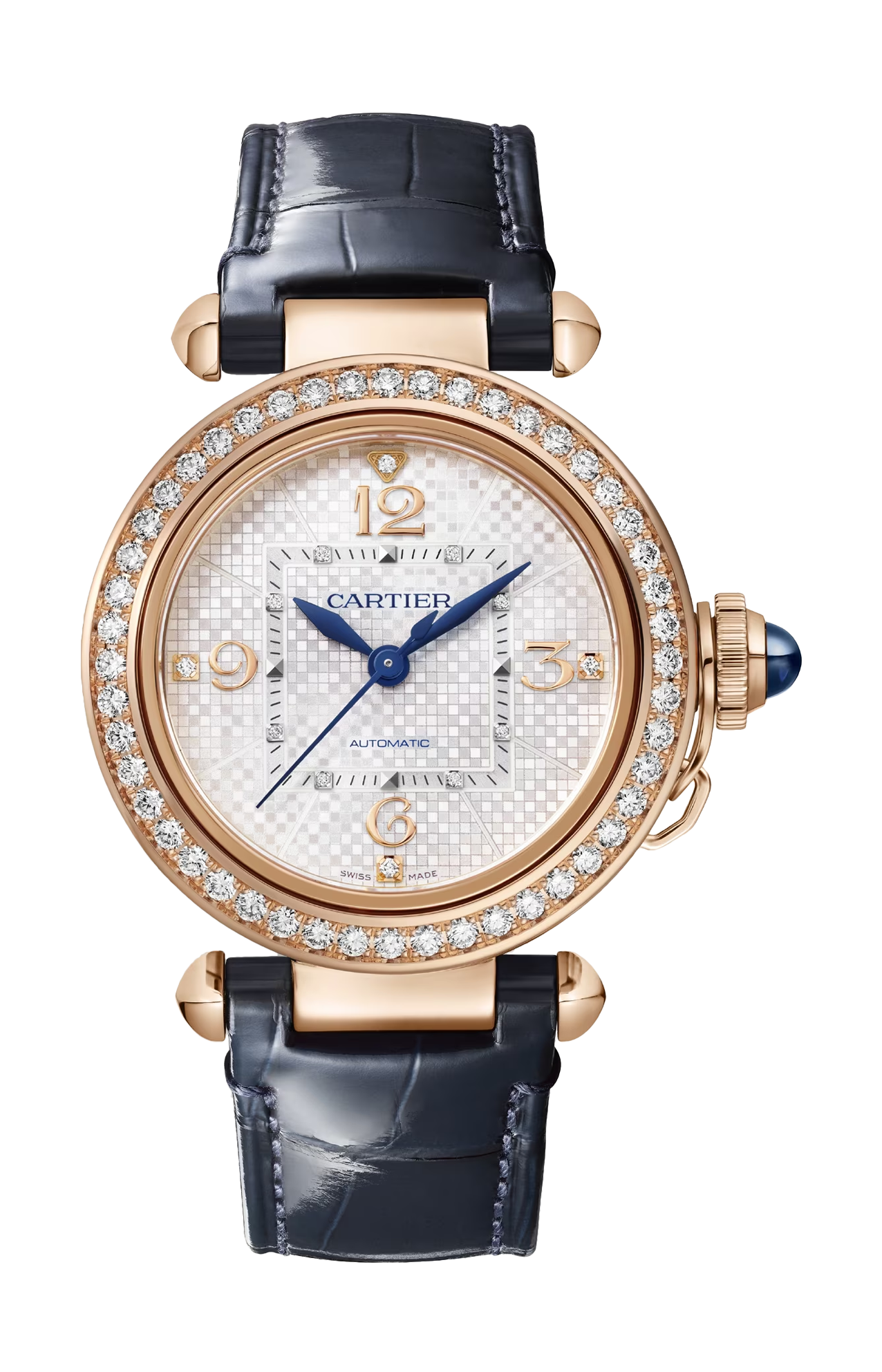 PASHA DE CARTIER, 35 MM, ORO ROSA, DIAMANTI, AUTOMATICO - WJPA0027