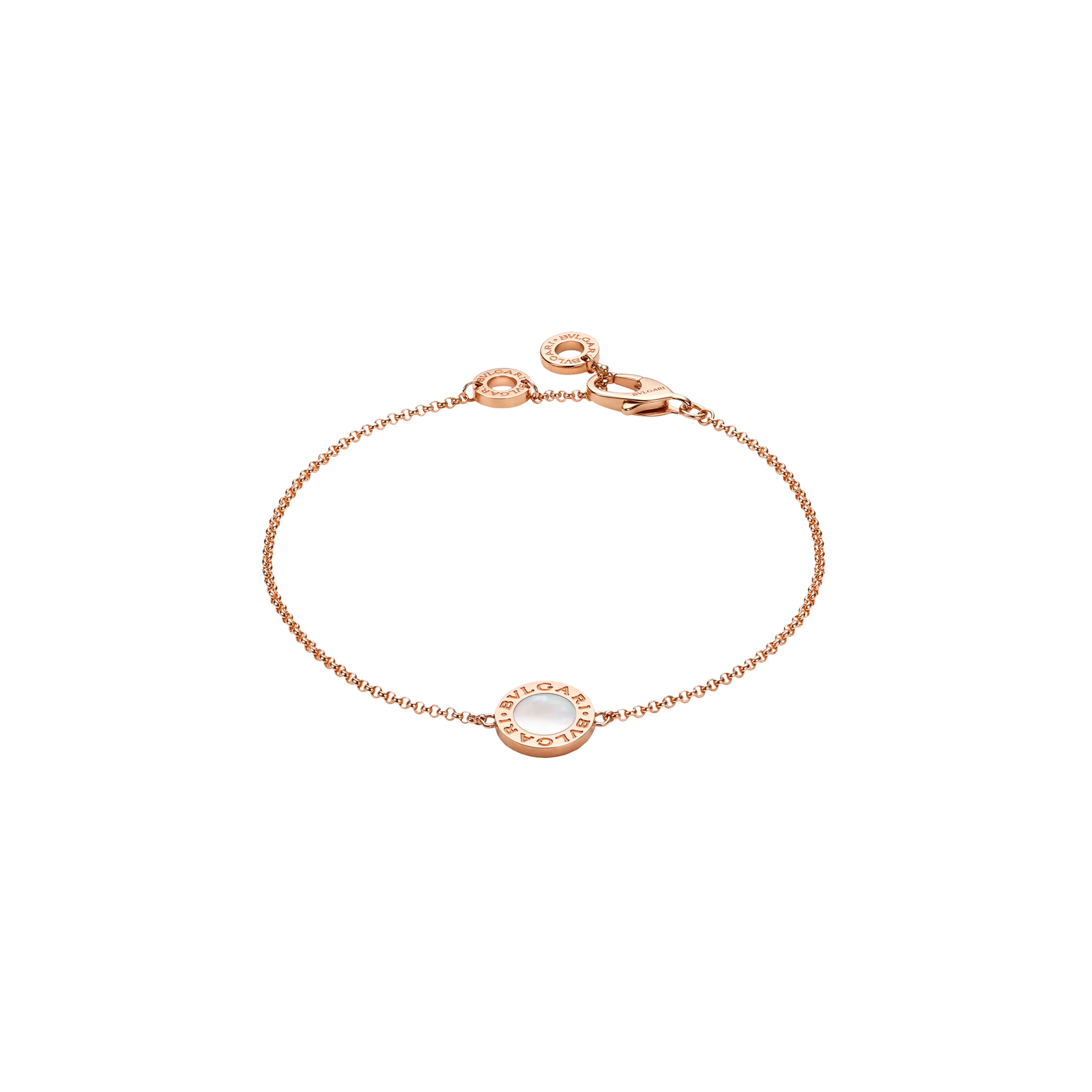 BRACCIALE BVLGARI BVLGARI IN ORO ROSA 18K CON ELEMENTO IN MADREPERLA - 359681 - 359681