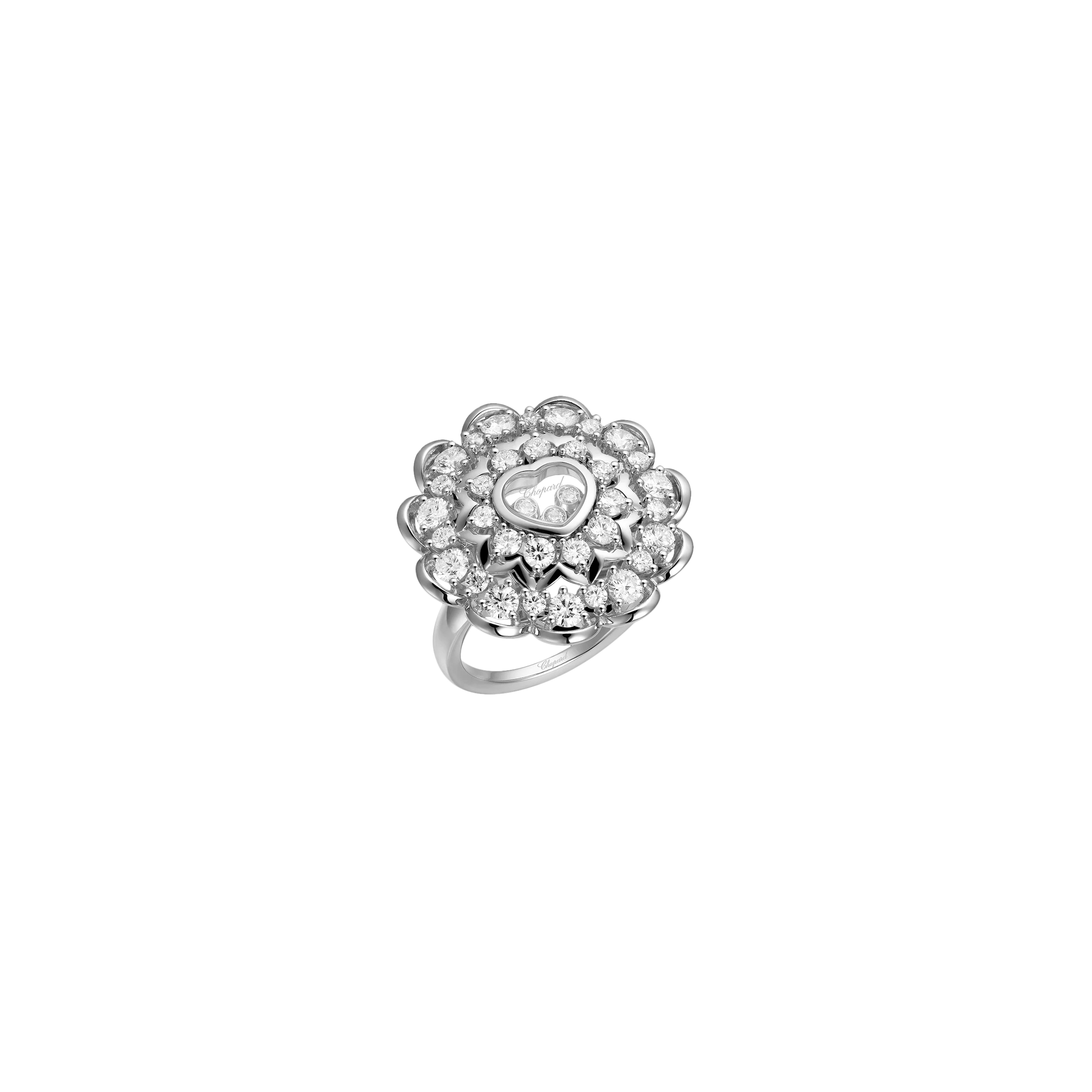 CHOPARD - ANELLO HAPPY DIAMONDS IN ORO BIANCO E DIAMANTI - 829721-1010 - 829721-1010