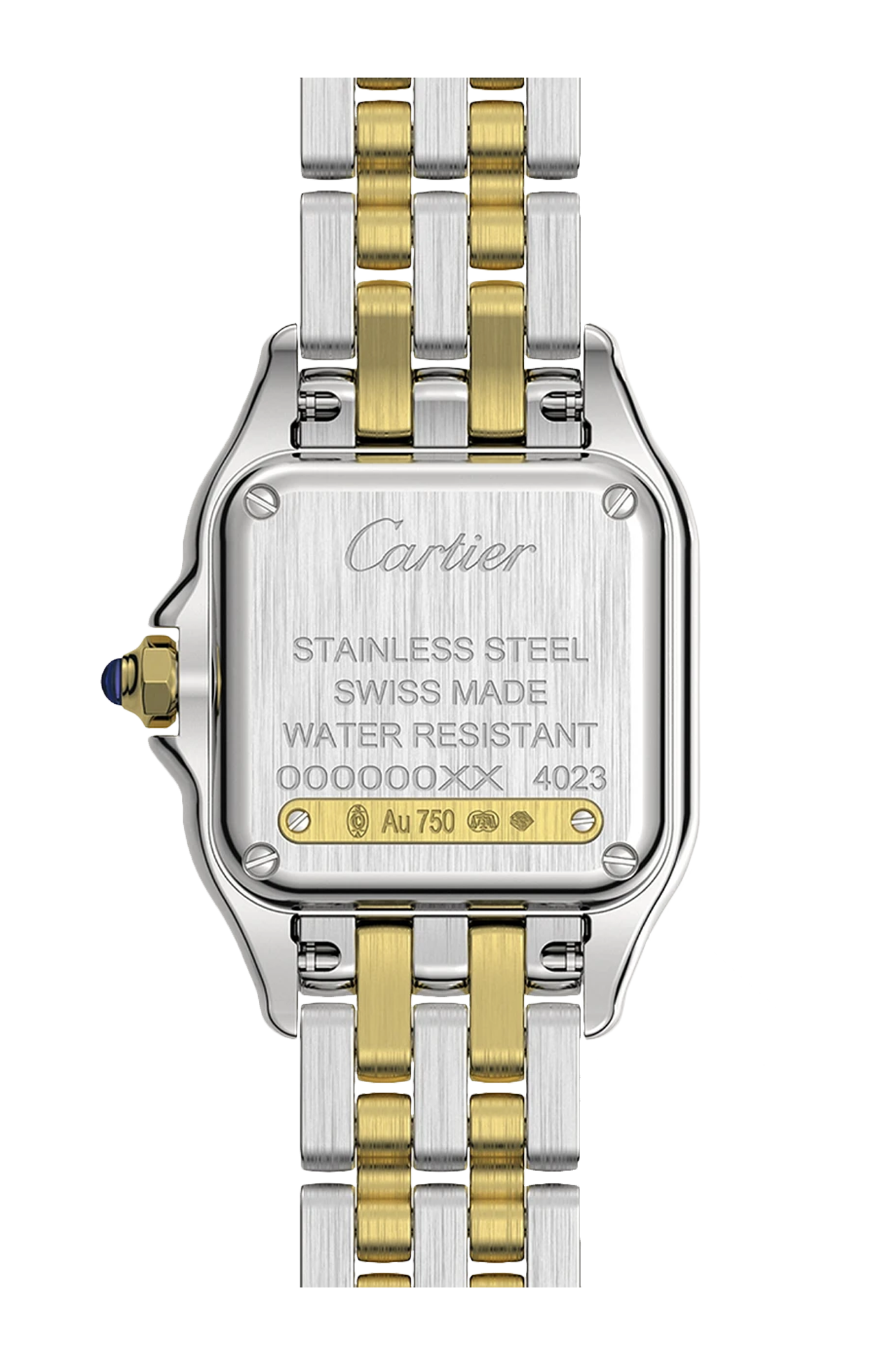 PANTHÈRE DE CARTIER MODELLO PICCOLO, ORO E ACCIAIO, QUARZO