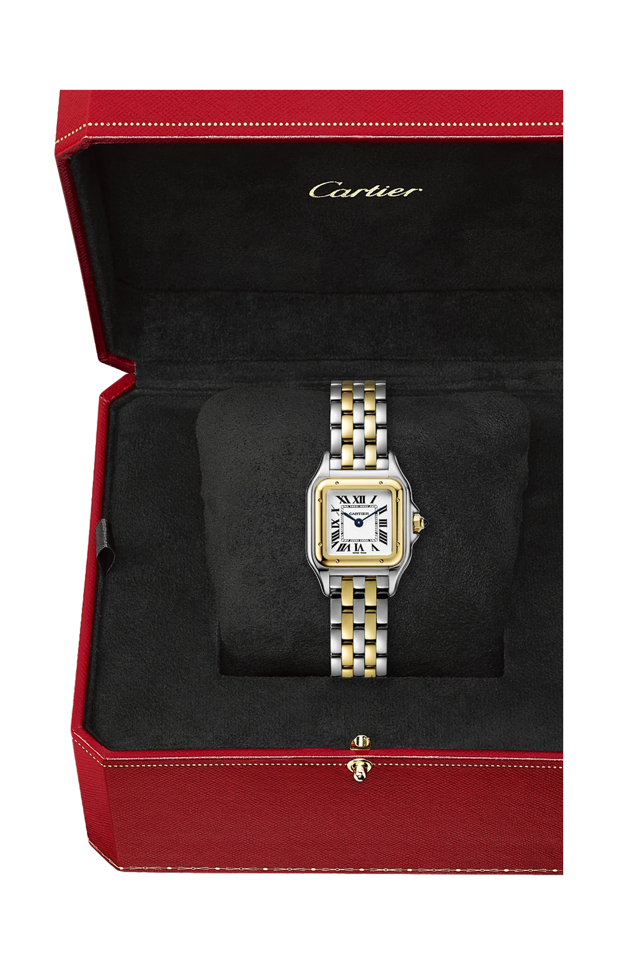 PANTHÈRE DE CARTIER MODELLO PICCOLO, ORO E ACCIAIO, QUARZO