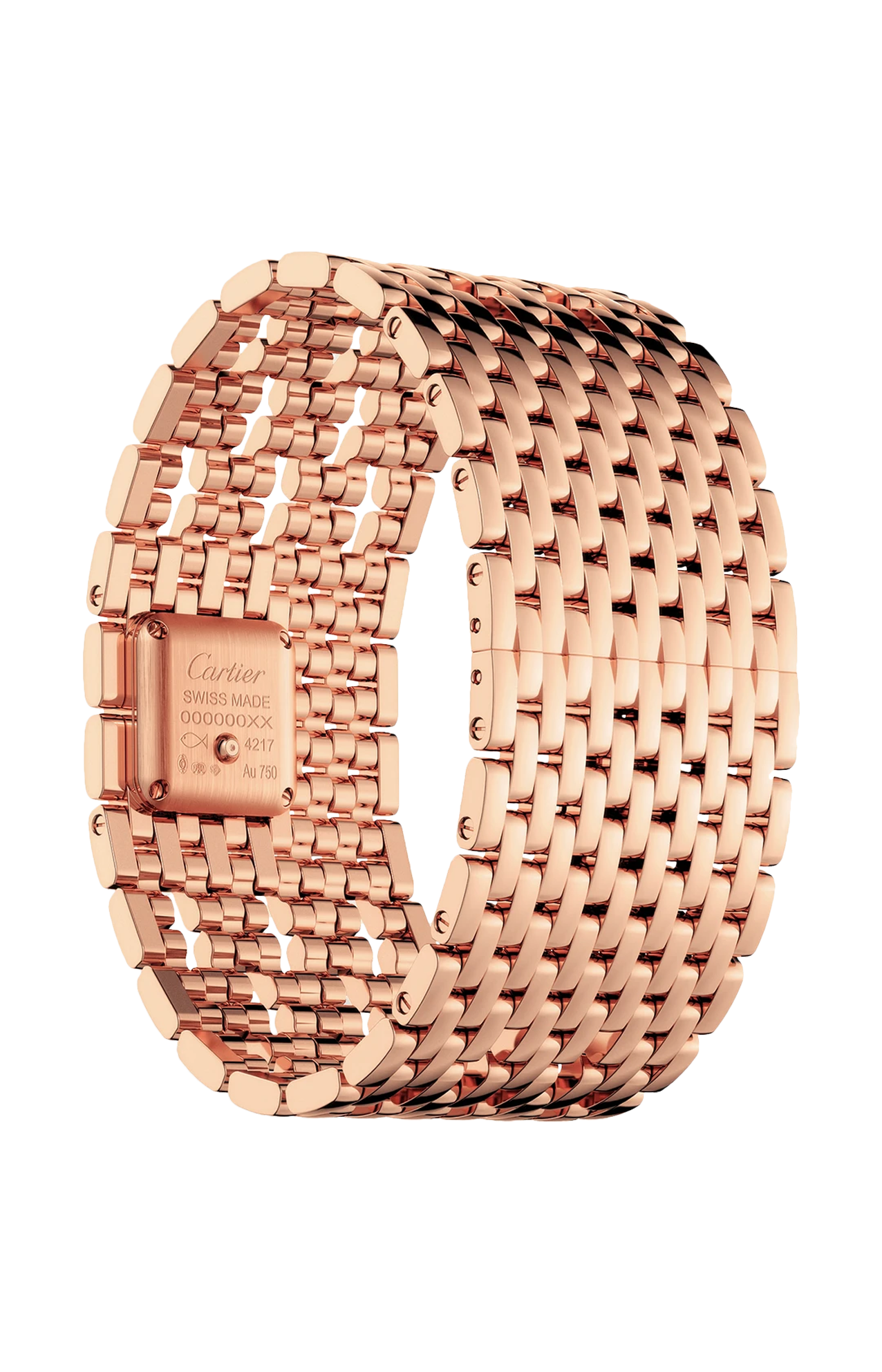 PANTHÈRE DE CARTIER MANCHETTE, ORO ROSA, DIAMANTI, QUARZO - WJPN0022