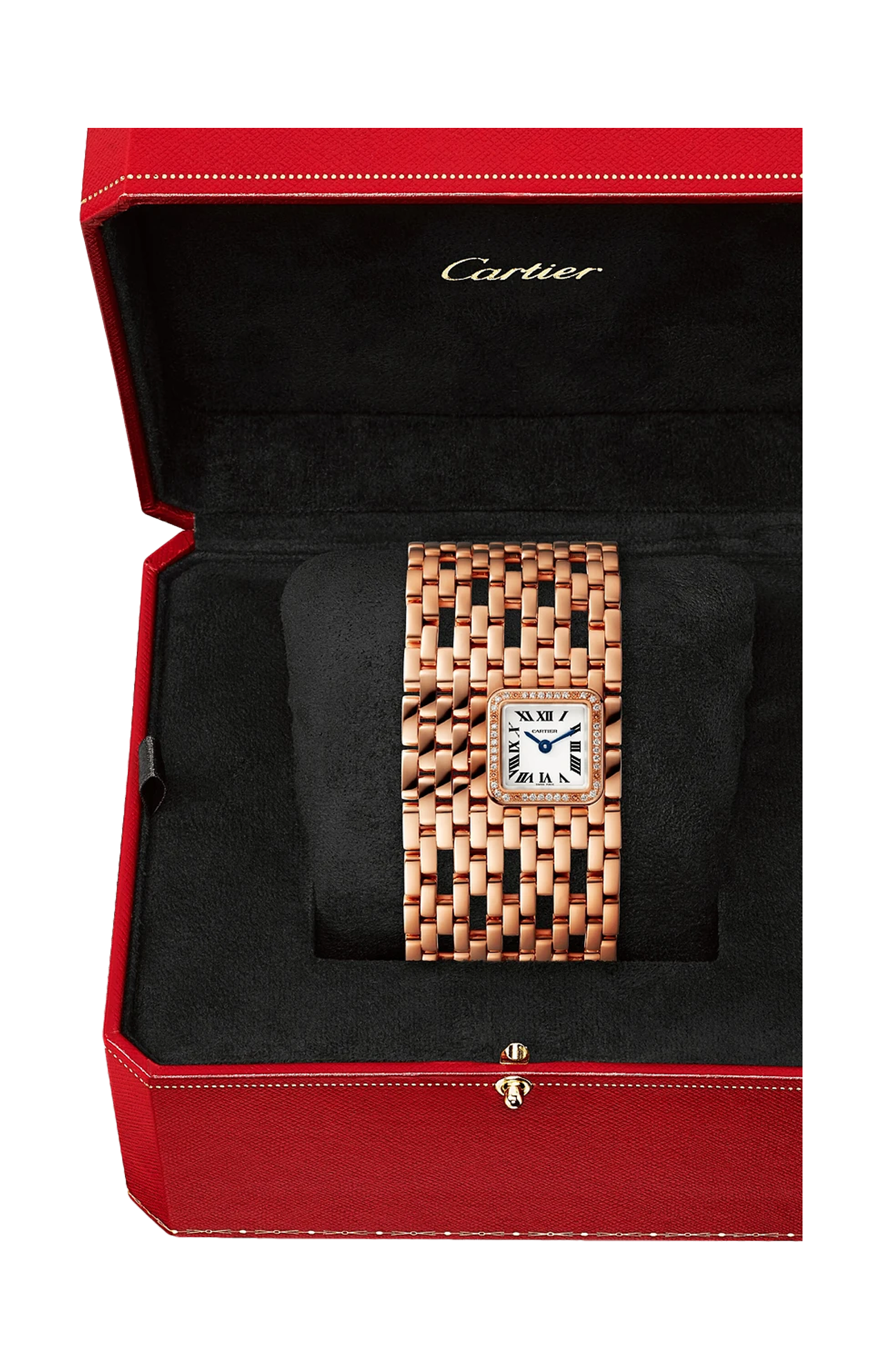 PANTHÈRE DE CARTIER MANCHETTE, ORO ROSA, DIAMANTI, QUARZO - WJPN0022