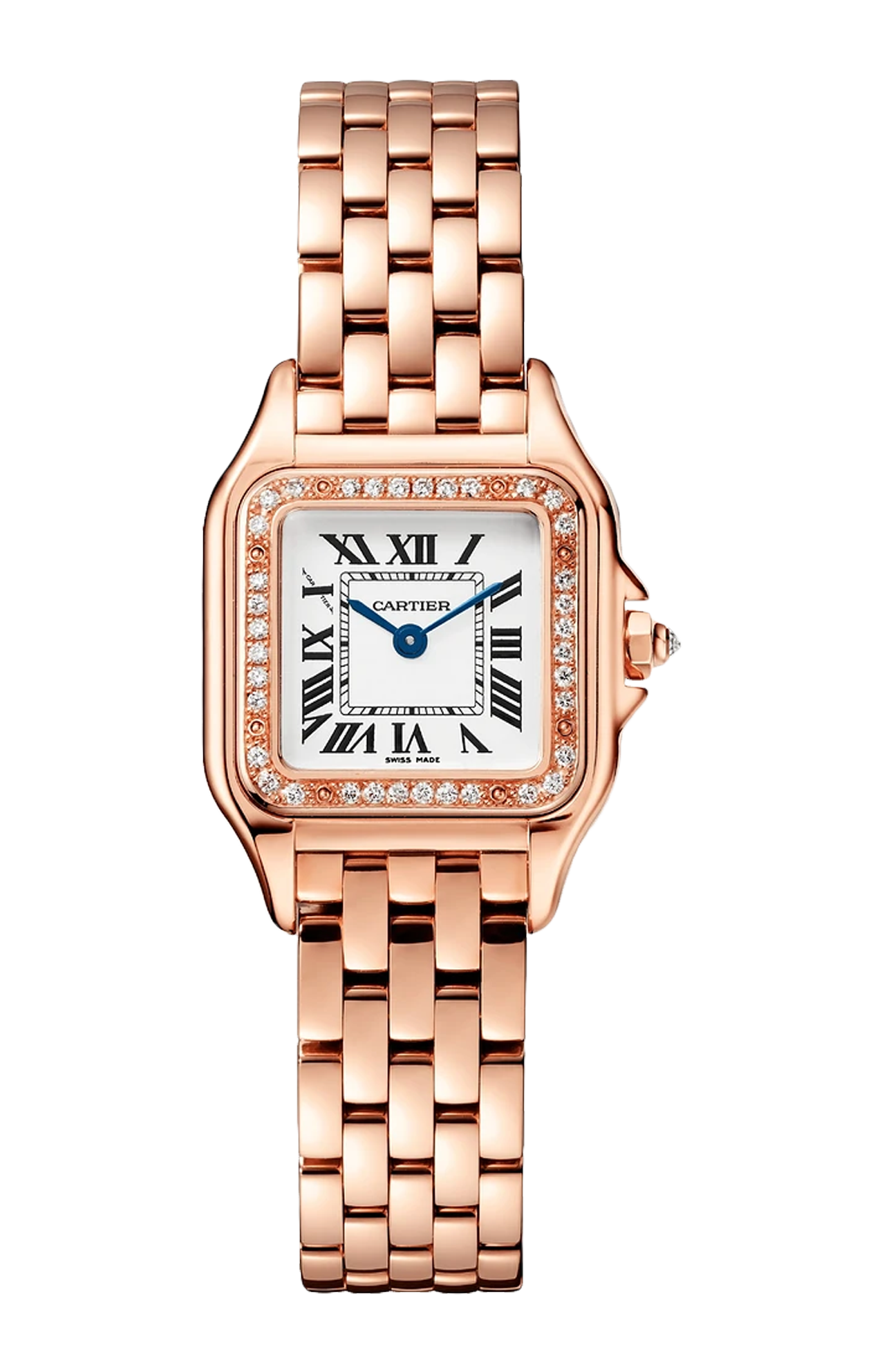 PANTHÈRE DE CARTIER MODELLO PICCOLO, ORO ROSA, DIAMANTI, QUARZO - WJPN0049