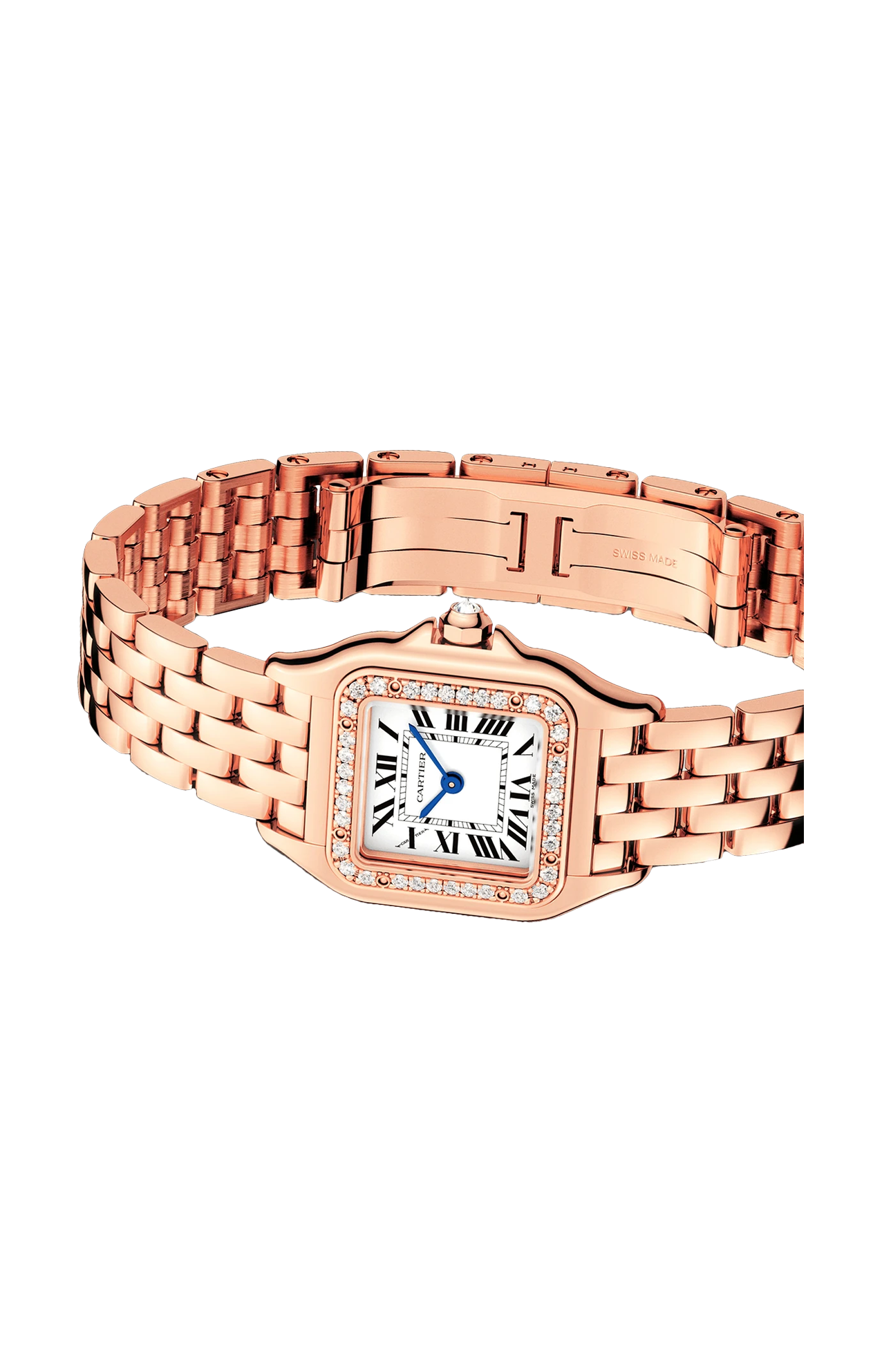 PANTHÈRE DE CARTIER MODELLO PICCOLO, ORO ROSA, DIAMANTI, QUARZO - WJPN0049