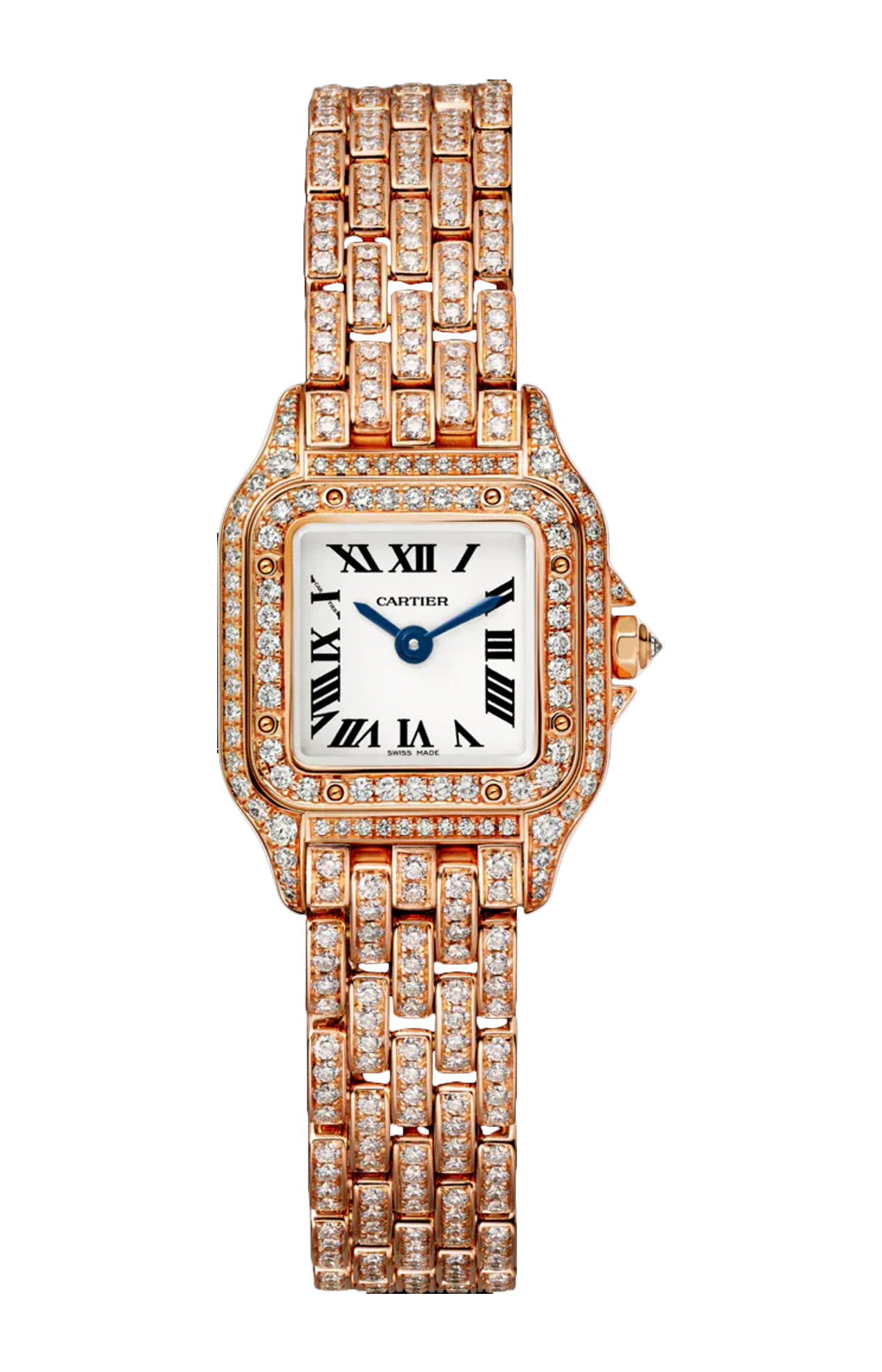 PANTHÈRE DE CARTIER MODELLO MINI, ORO ROSA, DIAMANTI, QUARZO - HPI01326