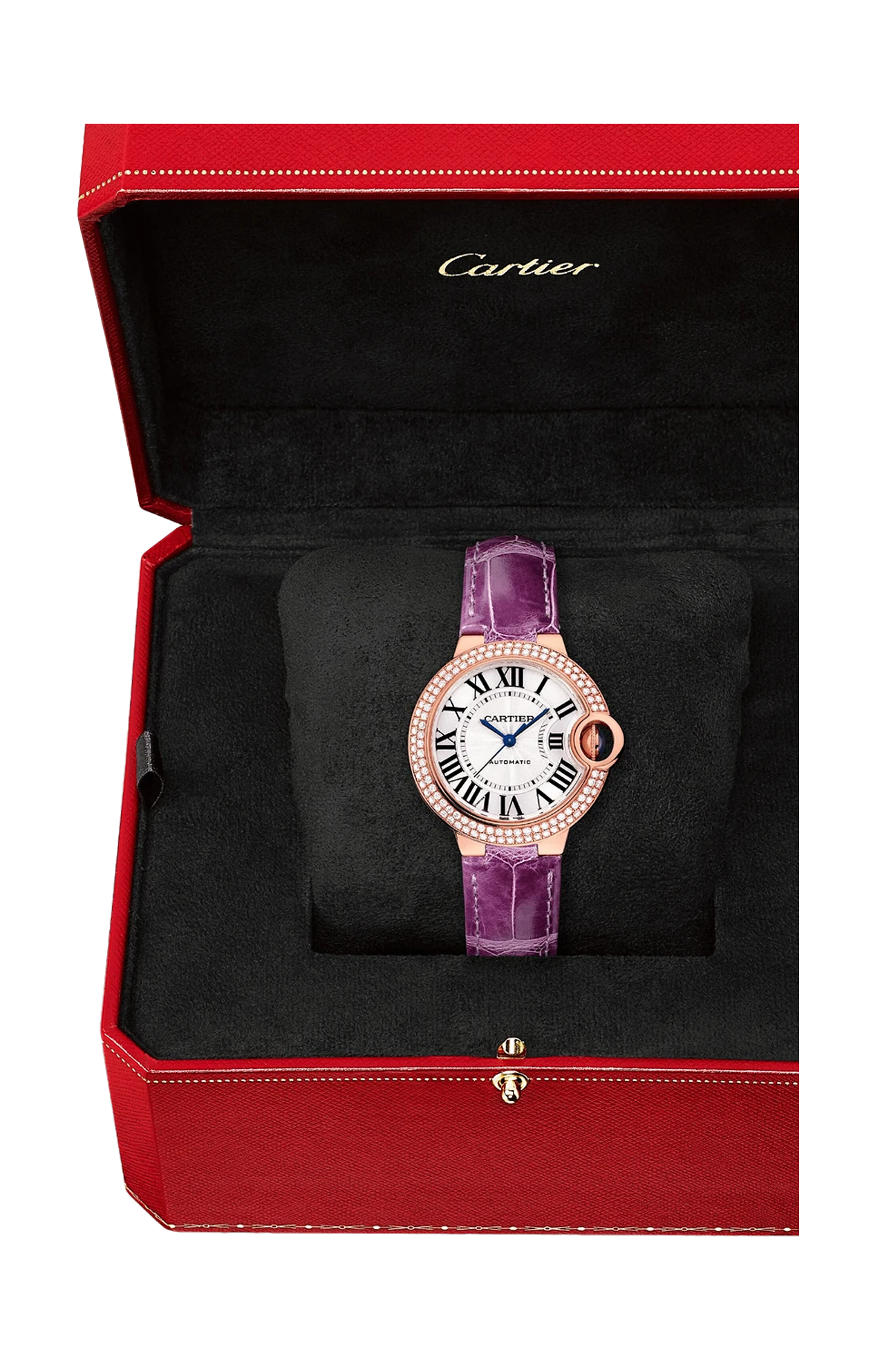 BALLON DE CARTIER, ORO ROSA, DIAMANTI, AUTOMATICO - WJBB0051