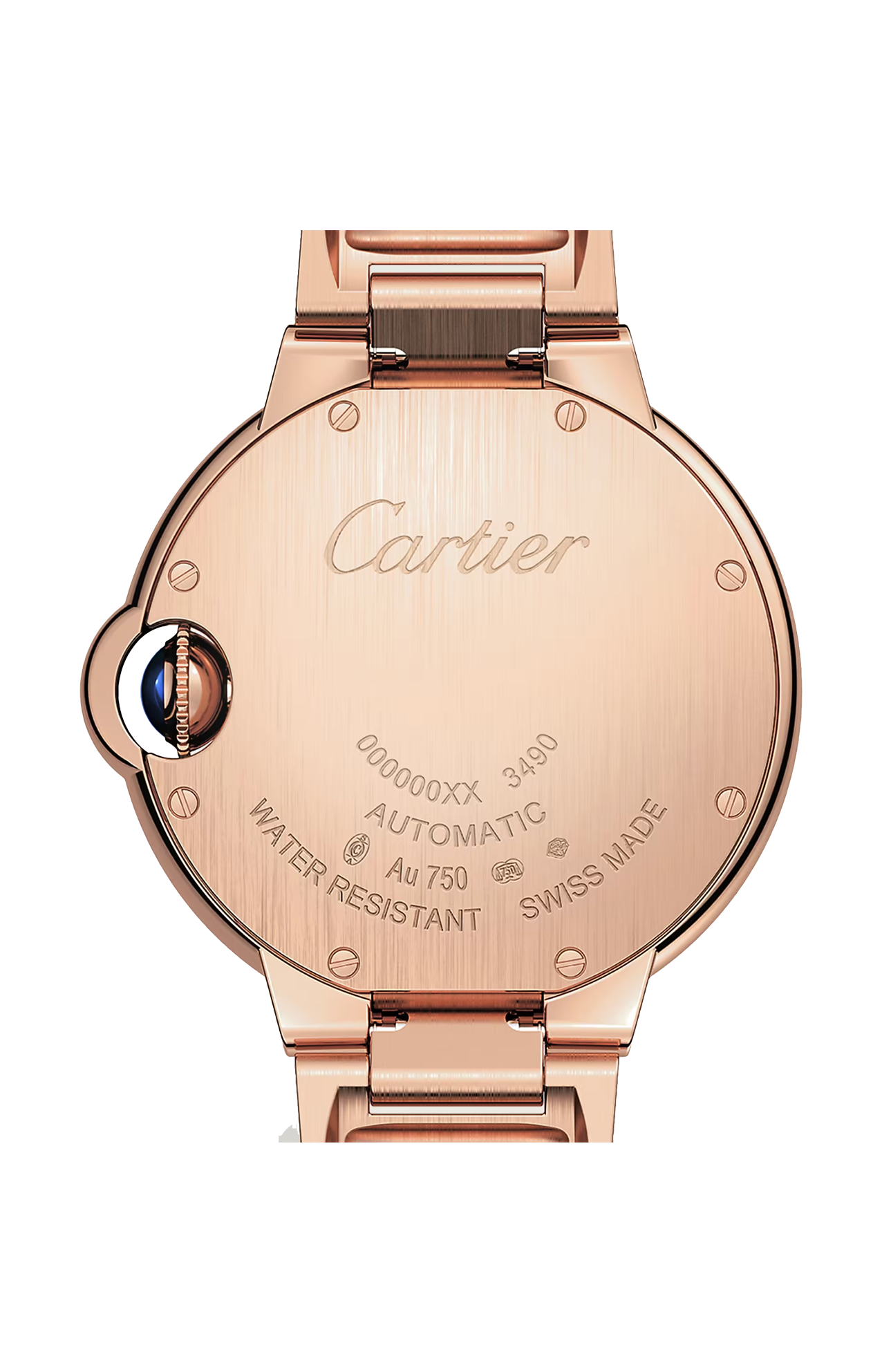 BALLON DE CARTIER, ORO ROSA, DIAMANTI, AUTOMATICA - WJBB0066