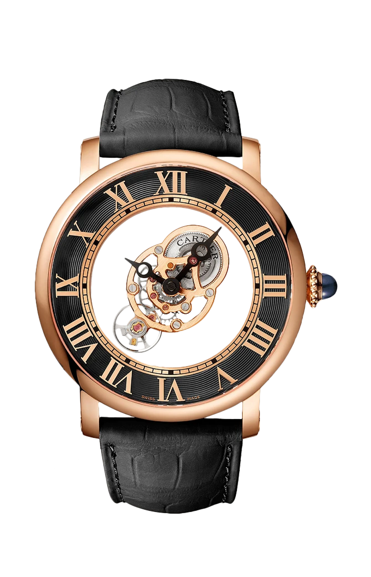 ROTONDE DE CARTIER ASTROMYSTÉRIEUX, ORO ROSA, MANUALE - WHRO0040