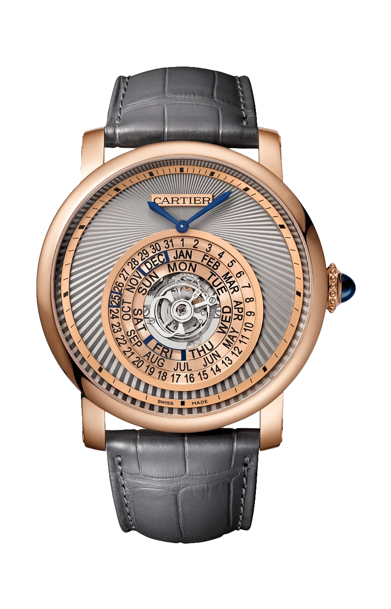 ROTONDE DE CARTIER ASTROCALENDAIRE, ORO ROSA, AUTOMATICO - WHRO0027