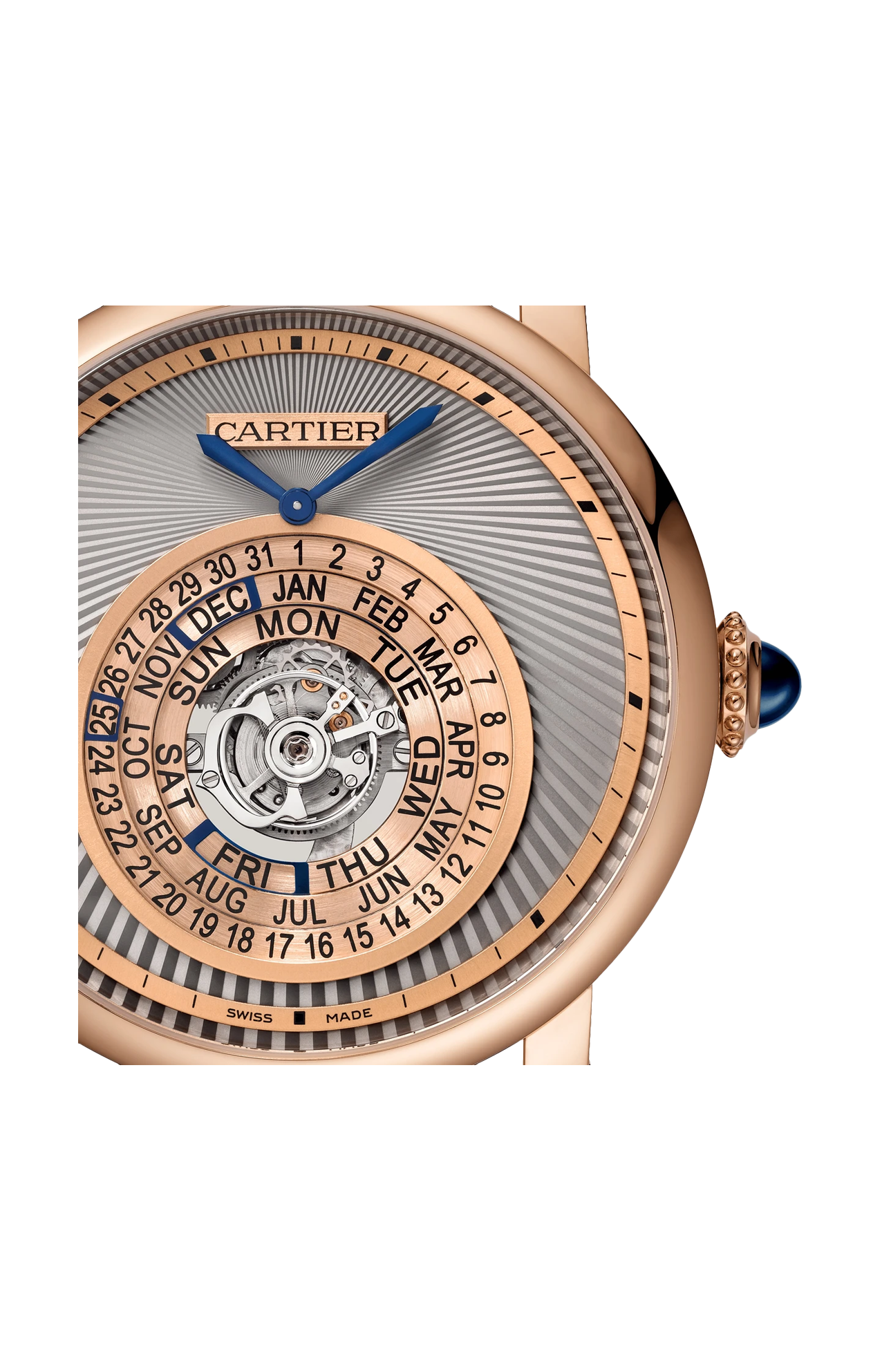 ROTONDE DE CARTIER ASTROCALENDAIRE, ORO ROSA, AUTOMATICO - WHRO0027