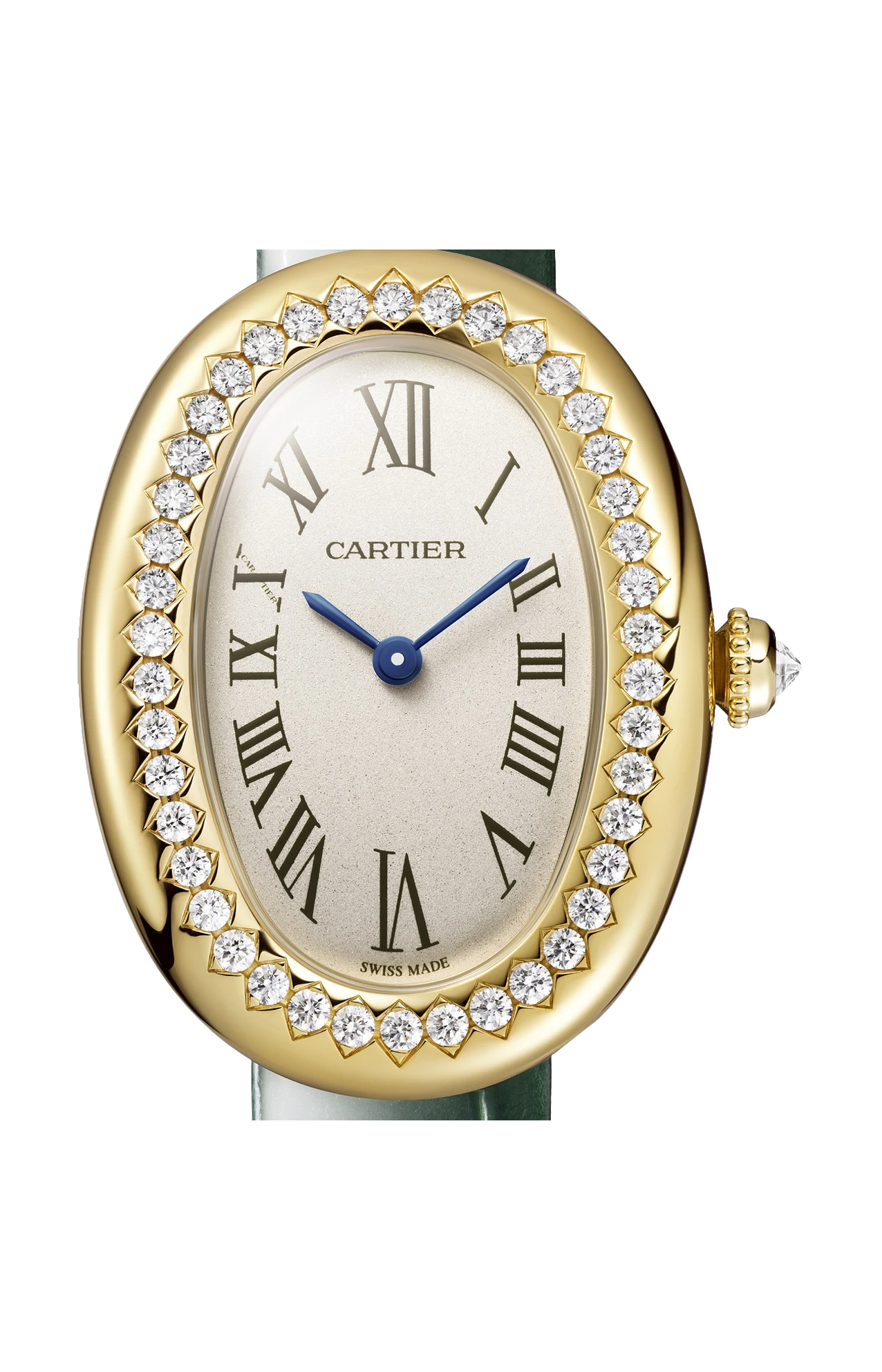 BAIGNOIRE DE CARTIER MODELLO PICCOLO, ORO GIALLO, DIAMANTI, QUARZO - WJBA0038