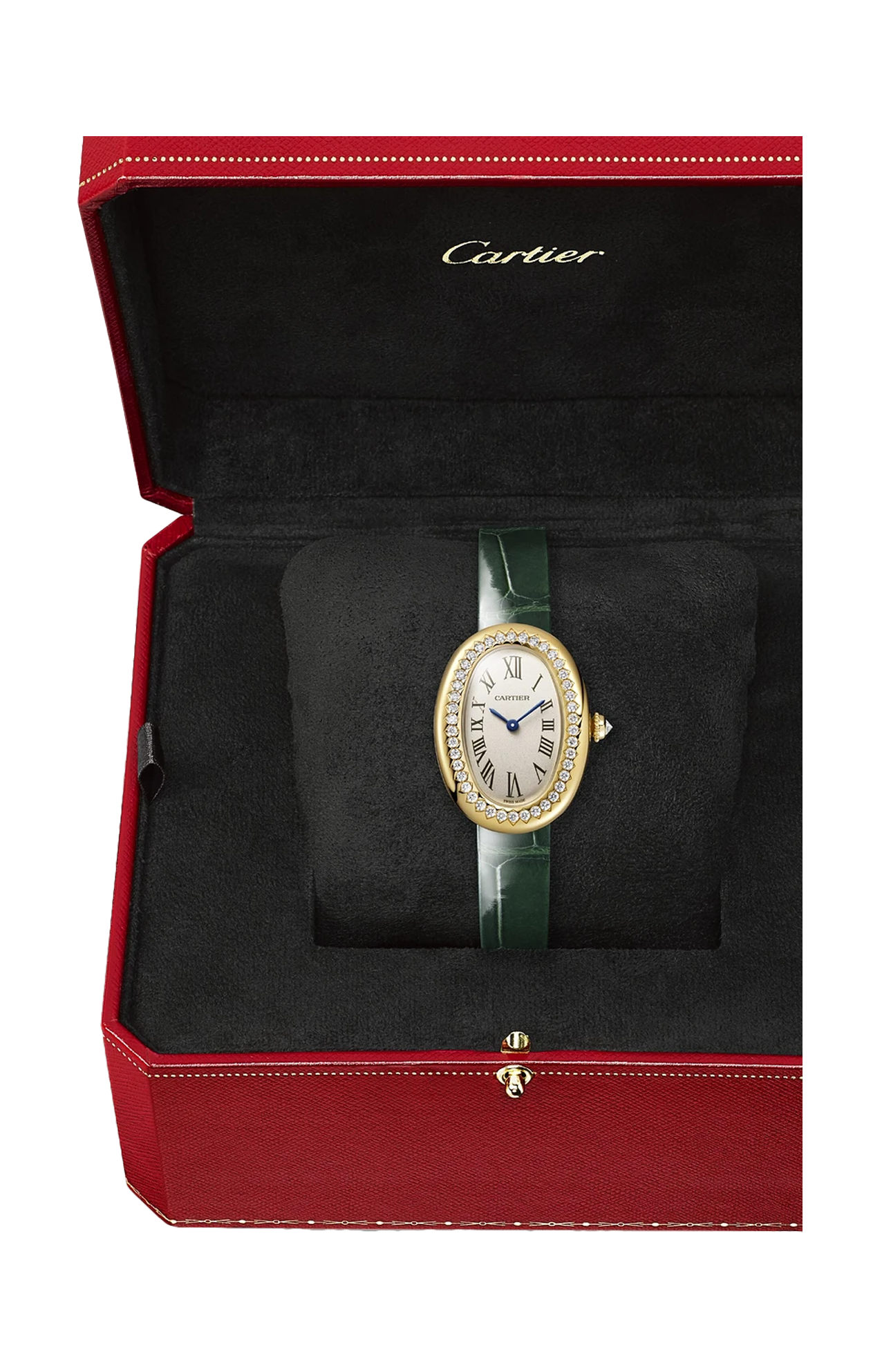 BAIGNOIRE DE CARTIER MODELLO PICCOLO, ORO GIALLO, DIAMANTI, QUARZO - WJBA0038