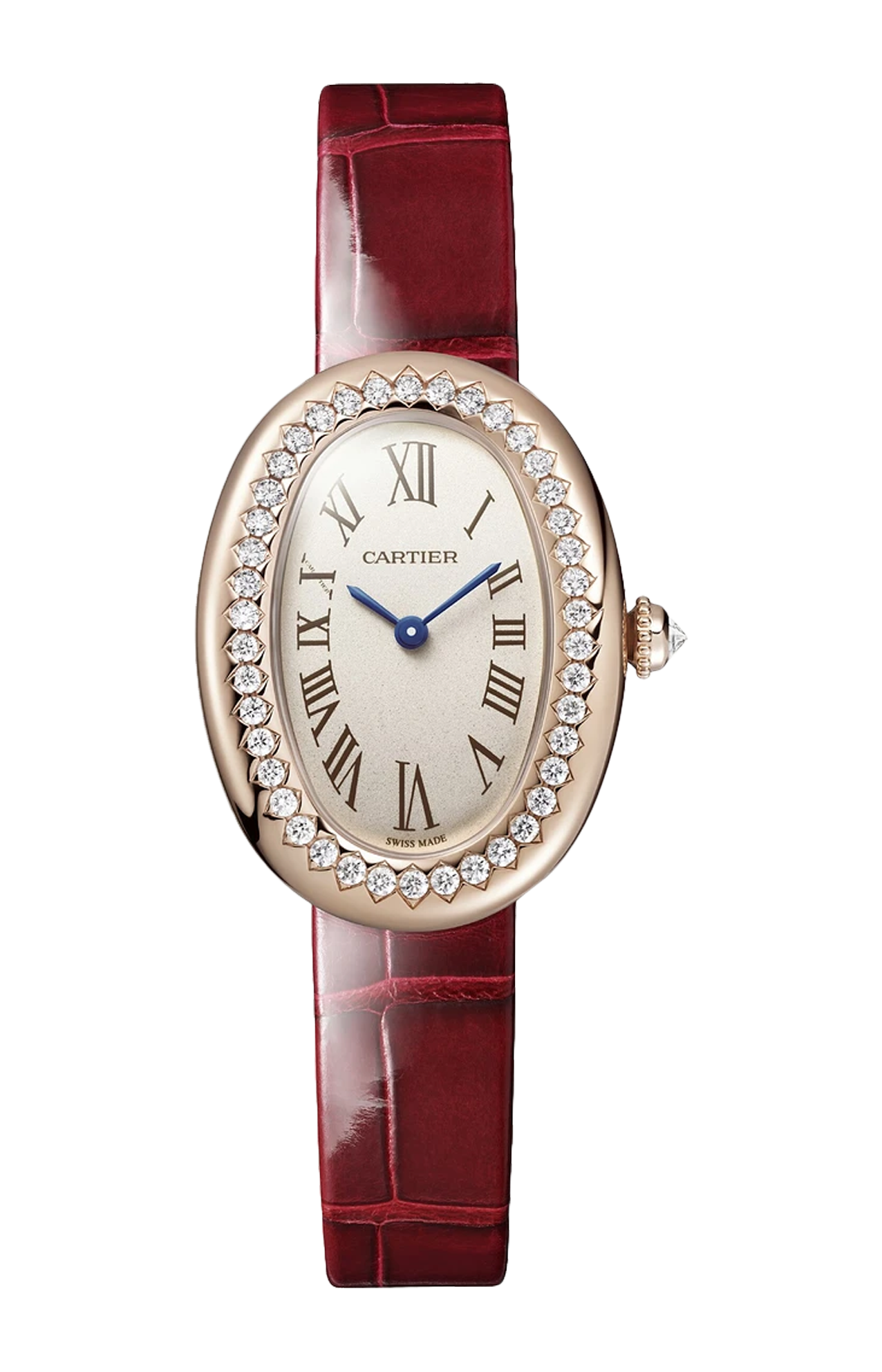 BAIGNOIRE DE CARTIER, MODELLO PICCOLO, ORO ROSA, DIAMANTI, QUARZO - WJBA0031