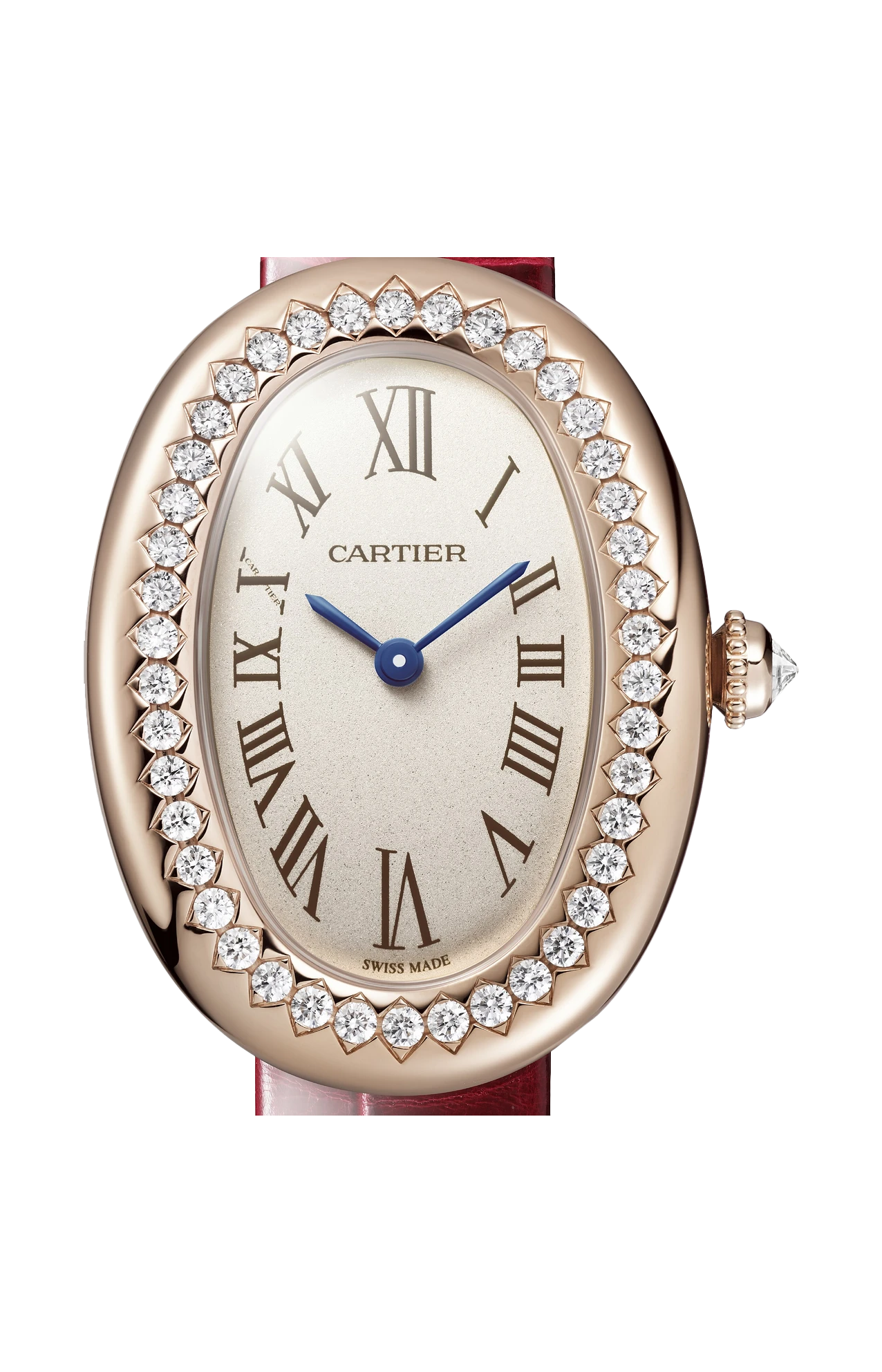 BAIGNOIRE DE CARTIER, MODELLO PICCOLO, ORO ROSA, DIAMANTI, QUARZO - WJBA0031