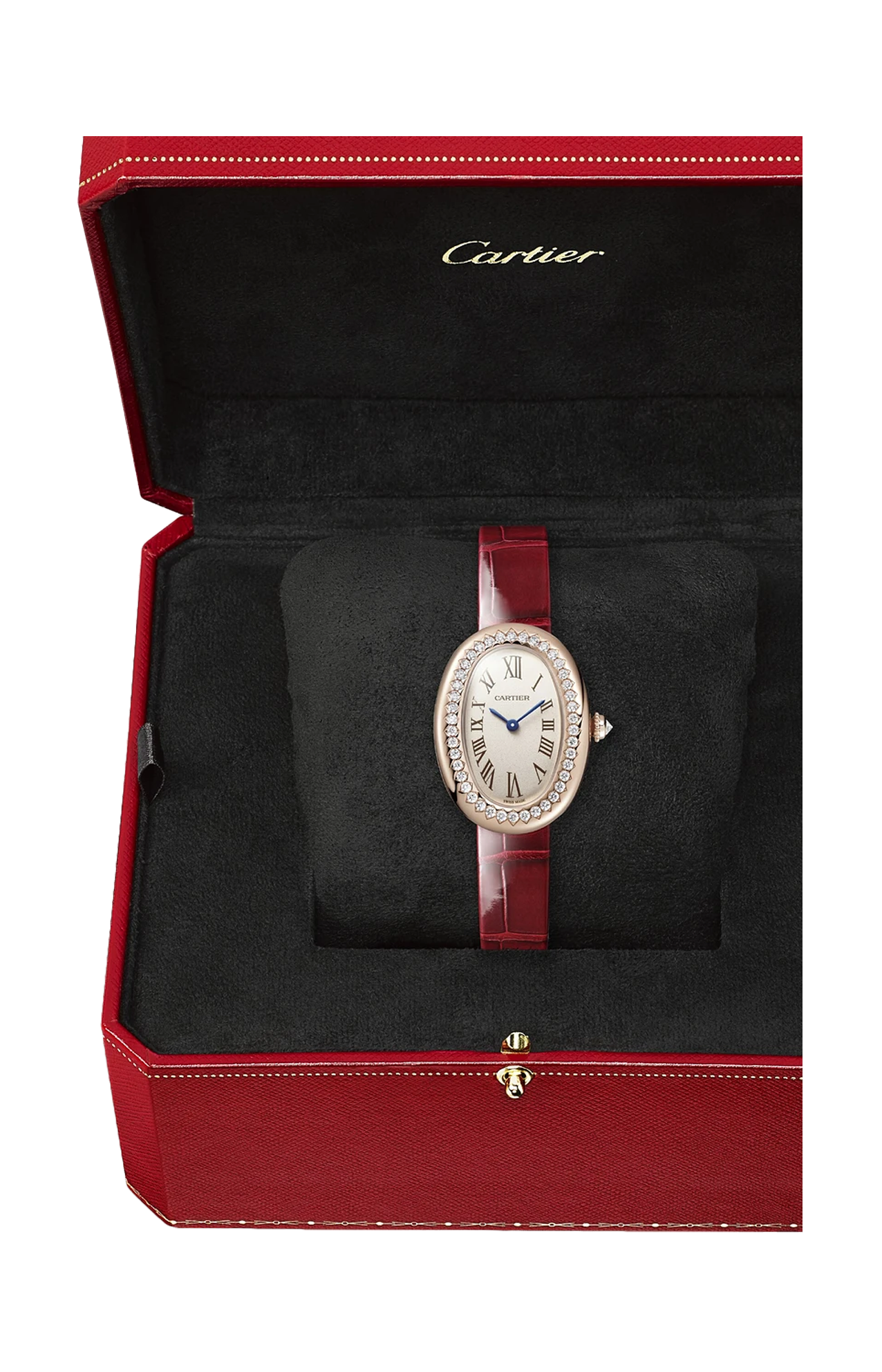 BAIGNOIRE DE CARTIER, MODELLO PICCOLO, ORO ROSA, DIAMANTI, QUARZO - WJBA0031