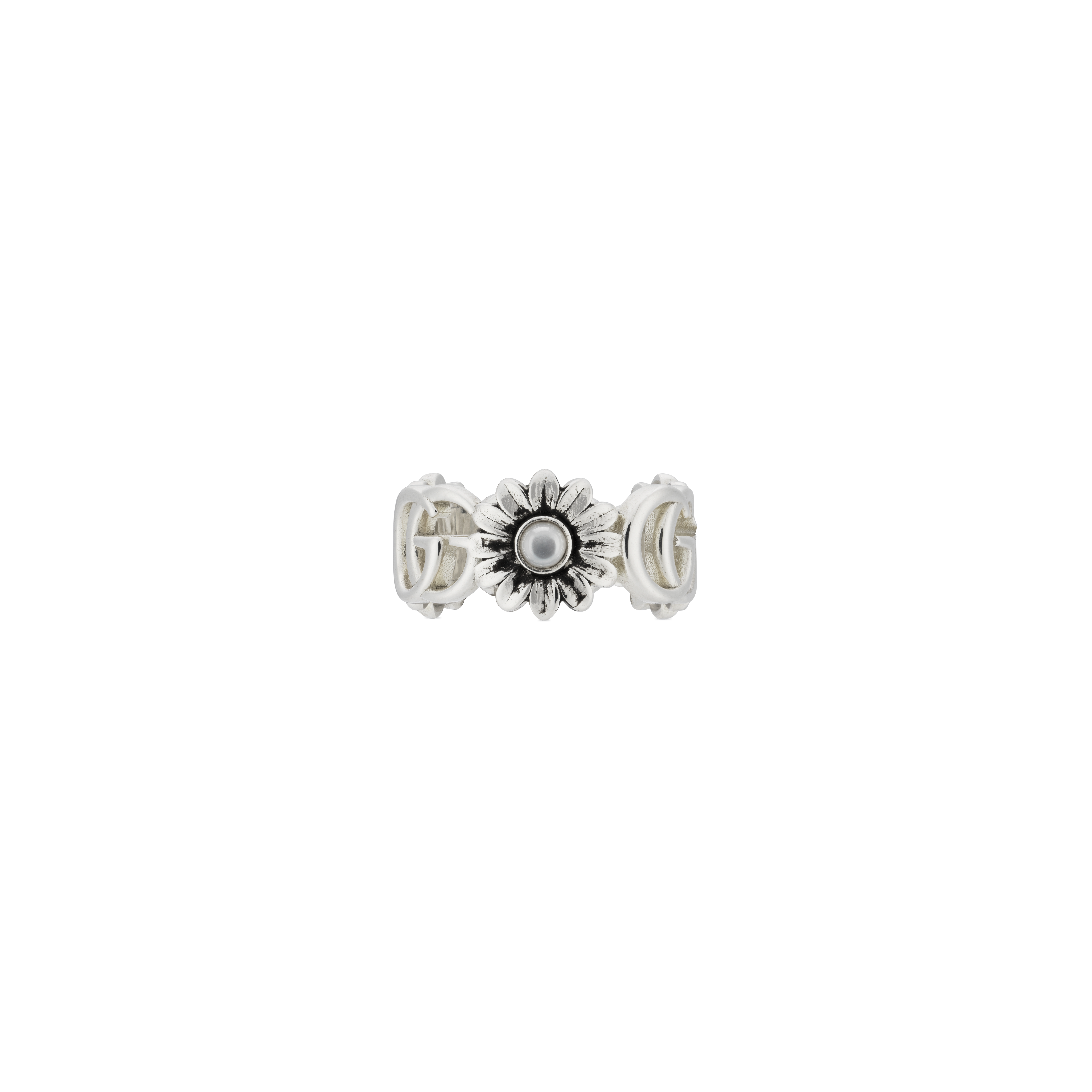 ANELLO FIORE IN ARGENTO GG MARMONT - YBC527394003 - YBC527394003