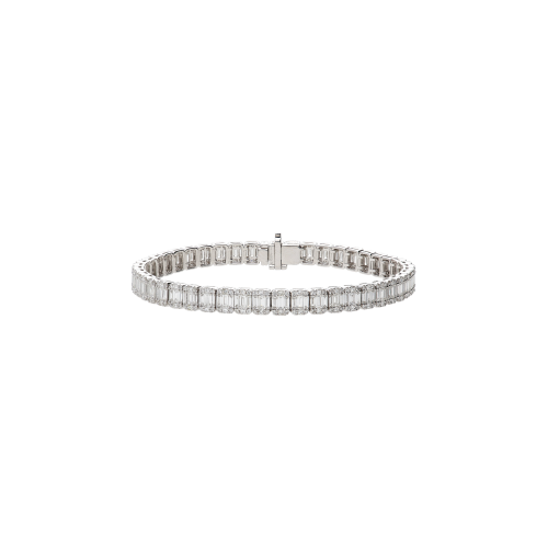 BRACCIALE TENNIS FANTASIA IN ORO BIANCO CON DIAMANTI - 035-VB28796