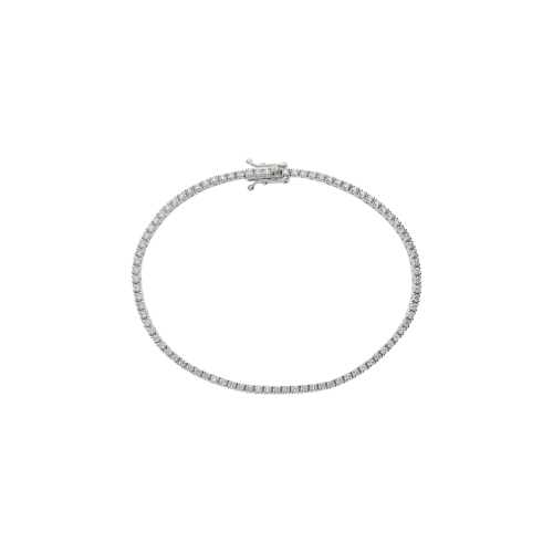 BRACCIALE TENNIS IN ORO BIANCO E DIAMANTI - 345-BL6571