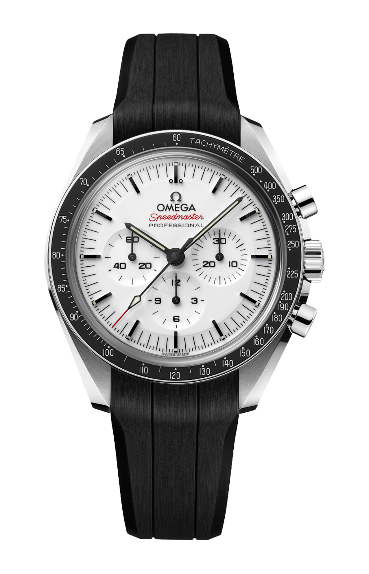 SPEEDMASTER MOONWATCH PROFESSIONAL 42 MM ACCIAIO SU CINTURINO IN CAUCCIU' - 310.32.42.50.04.001