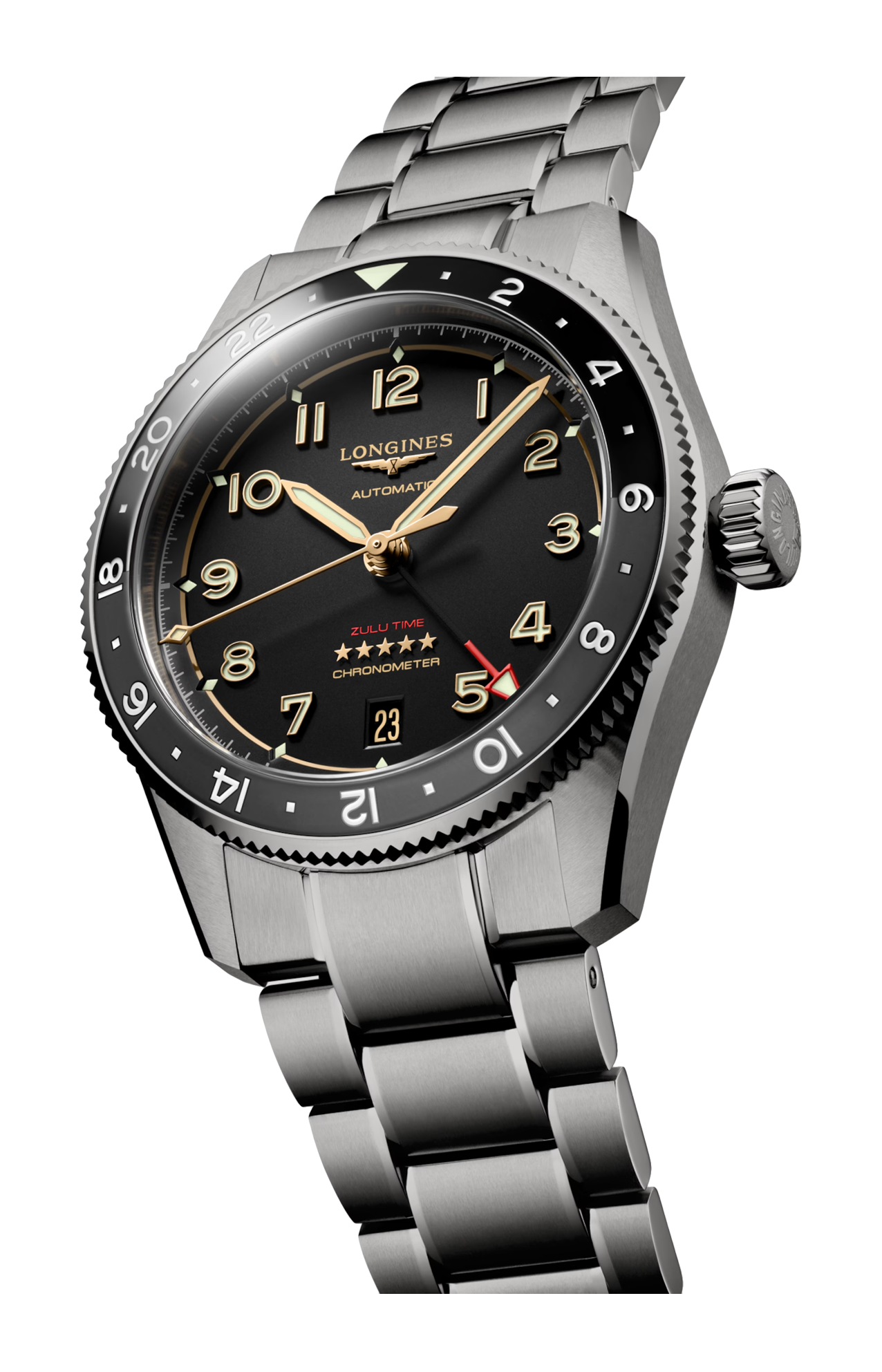 LONGINES SPIRIT ZULU TIME TITANIUM 39 MM - L3.802.1.53.6