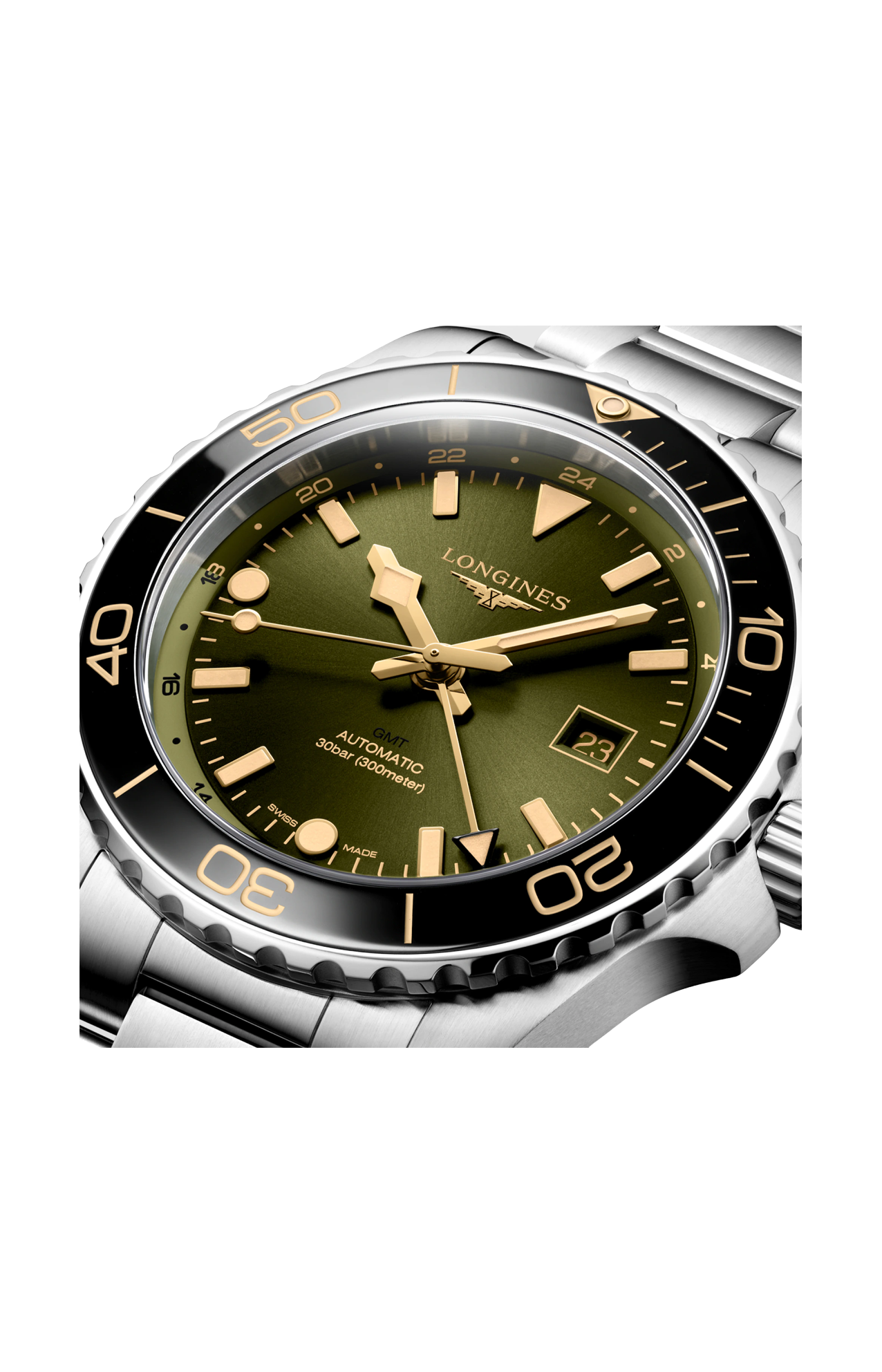 HYDROCONQUEST GMT 43 MM - L3.890.4.06.6