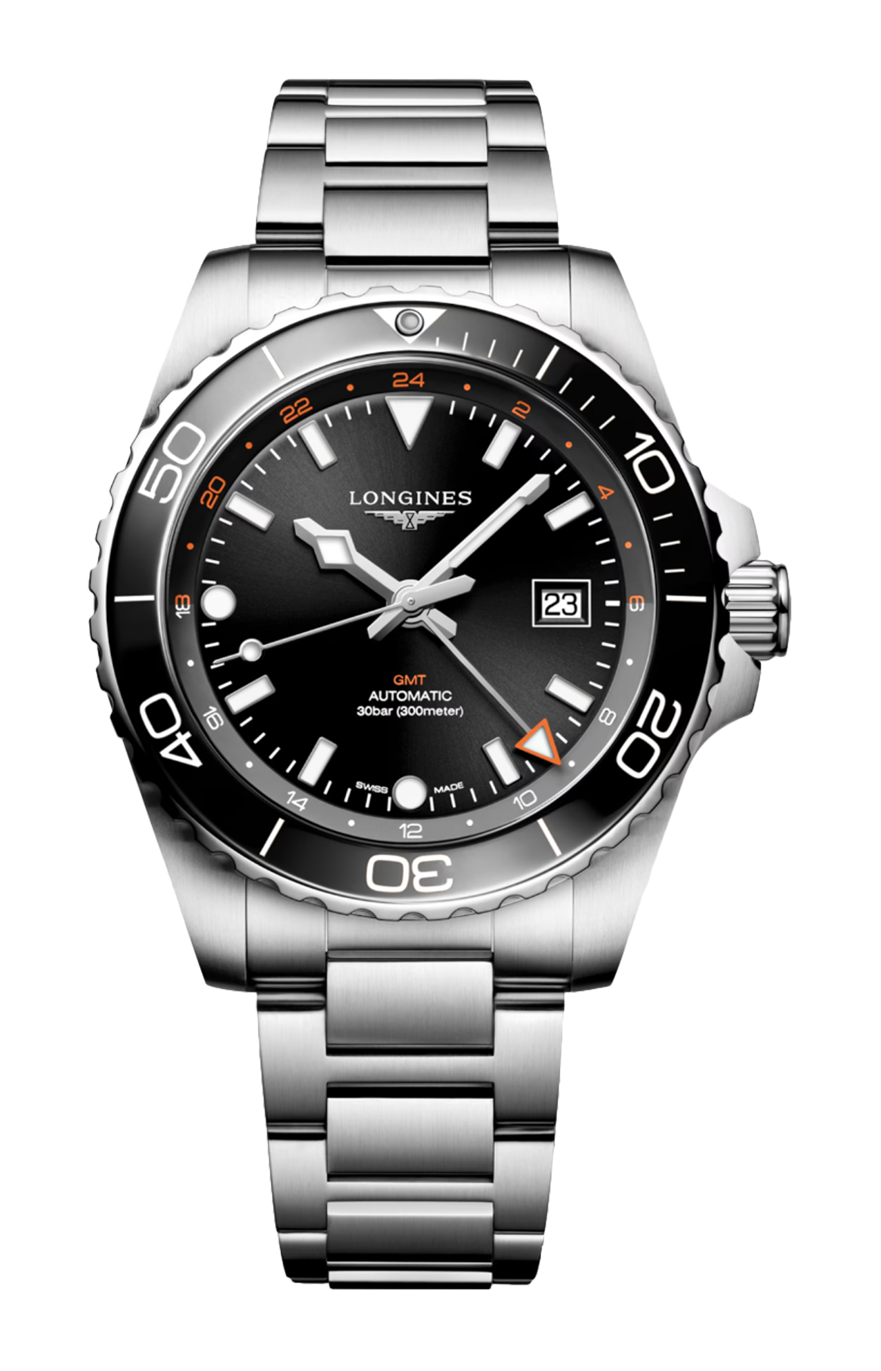 HYDROCONQUEST GMT 43 MM - L3.890.4.56.6