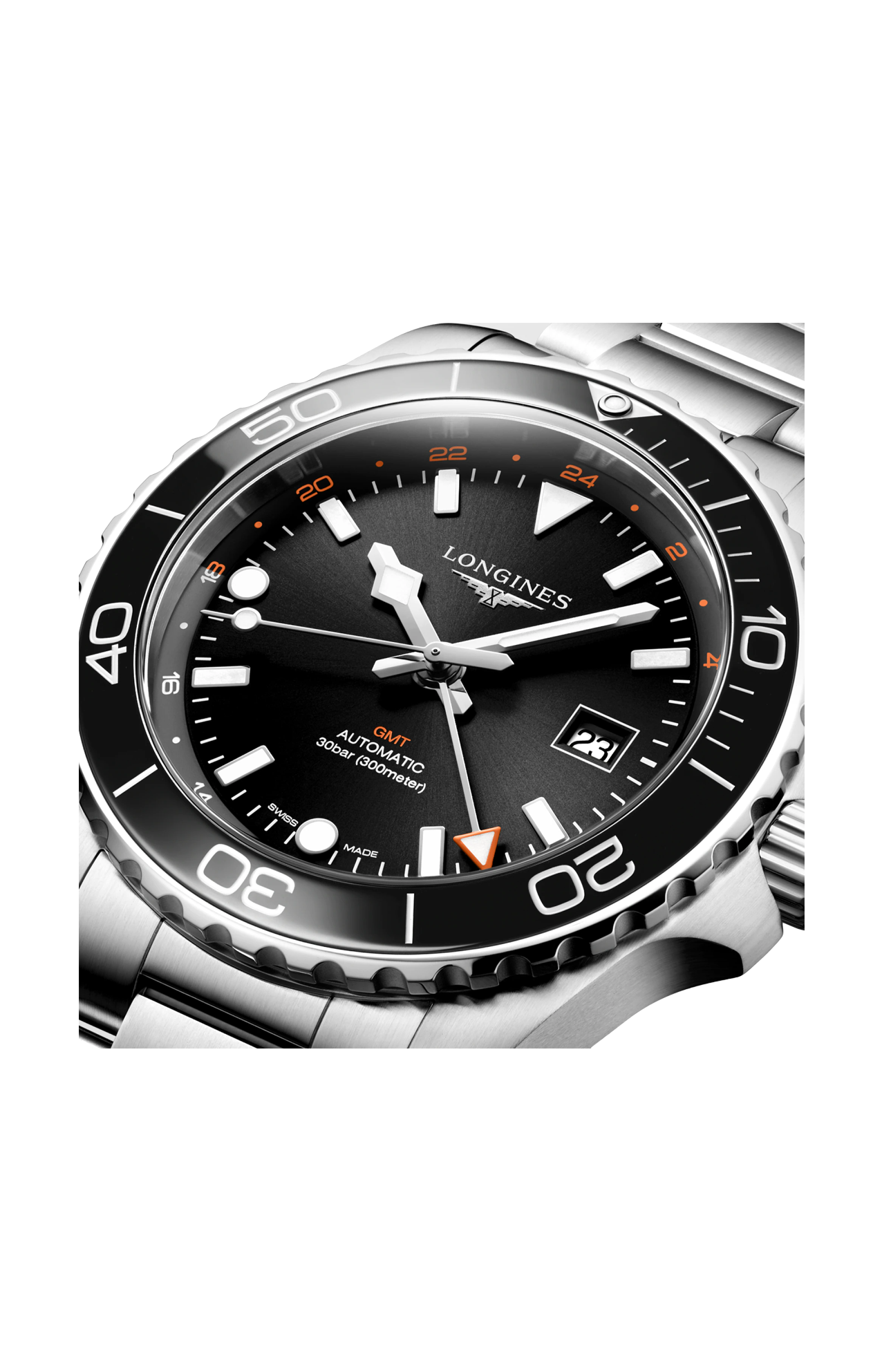 HYDROCONQUEST GMT 43 MM - L3.890.4.56.6