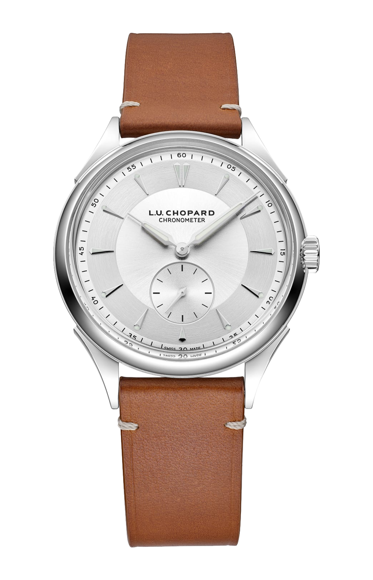 L.U.C QUALITÉ FLEURIER, 39 MM, AUTOMATICO, LUCENT STEEL™ - 168631-3001