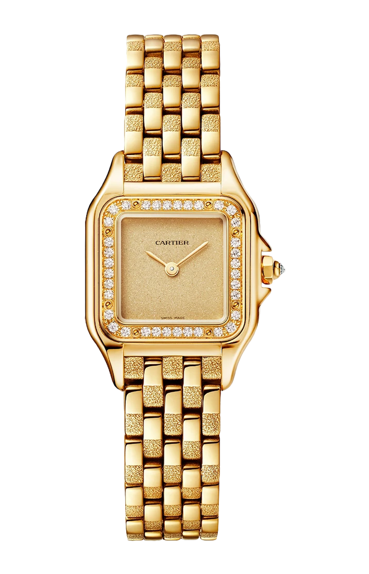 PANTHÈRE DE CARTIER MODELLO PICCOLO, QUARZO, ORO GIALLO, DIAMANTI - WJPN0057