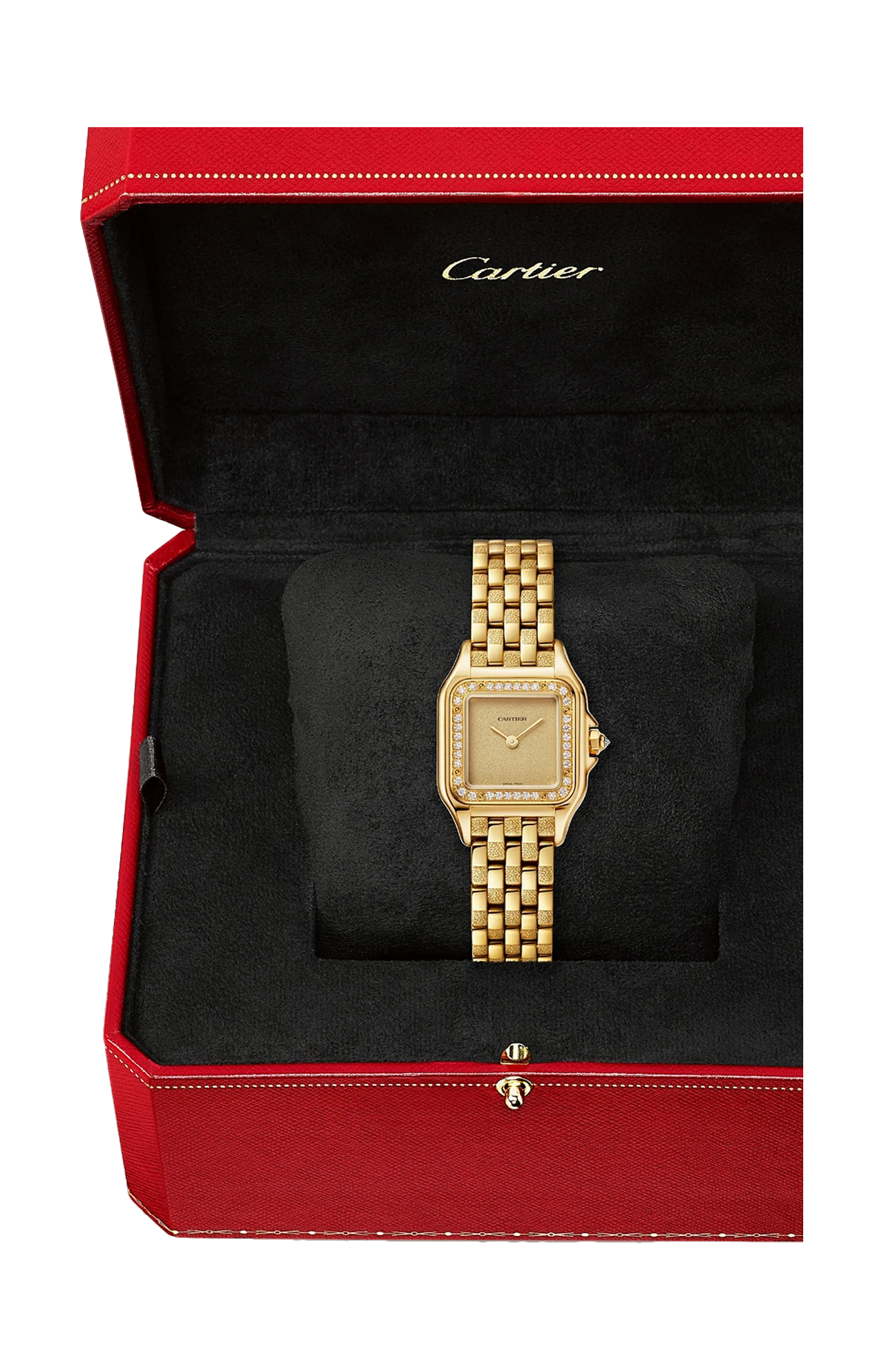 PANTHÈRE DE CARTIER MODELLO PICCOLO, QUARZO, ORO GIALLO, DIAMANTI - WJPN0057