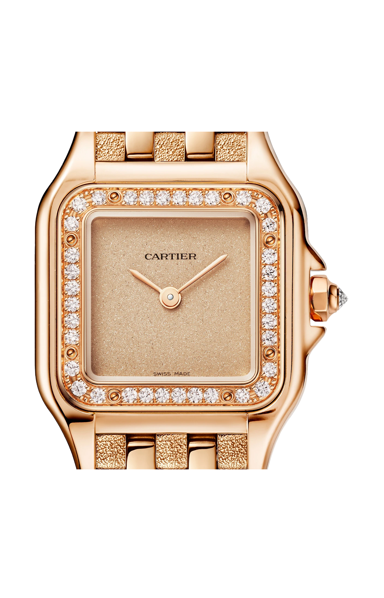 PANTHÈRE DE CARTIER MODELLO PICCOLO, QUARZO, ORO ROSA, DIAMANTI - WJPN0058