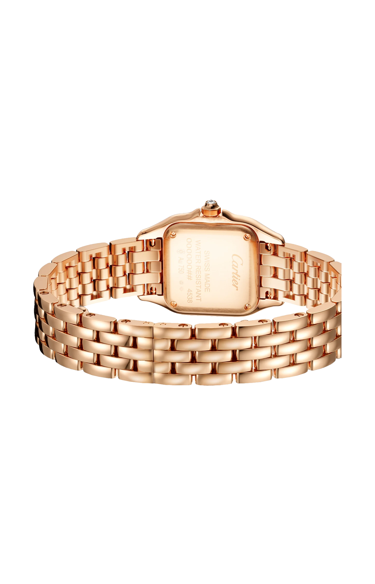 PANTHÈRE DE CARTIER MODELLO PICCOLO, QUARZO, ORO ROSA, DIAMANTI - WJPN0039