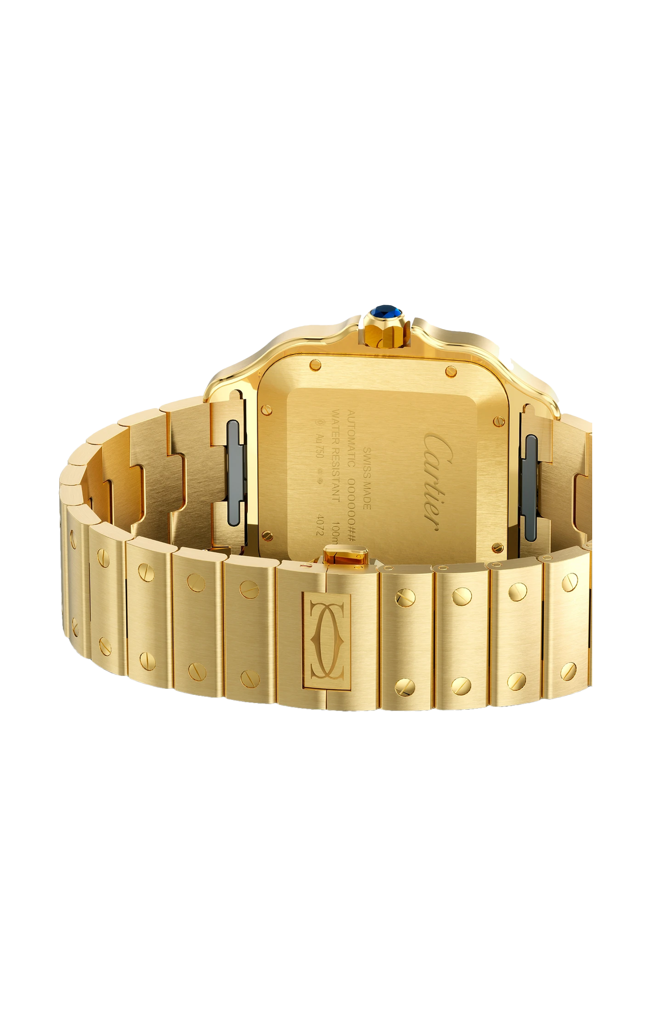 SANTOS DE CARTIER MODELLO GRANDE, AUTOMATICO, ORO GIALLO - WGSA0095