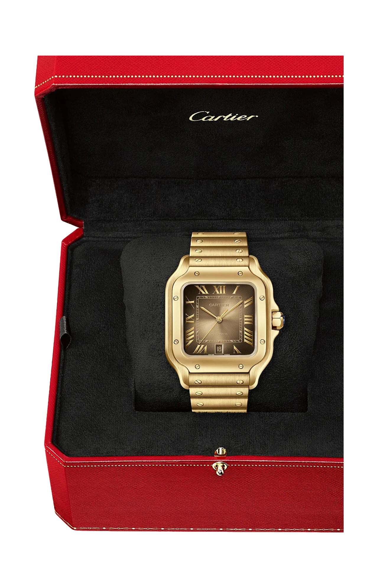 SANTOS DE CARTIER MODELLO GRANDE, AUTOMATICO, ORO GIALLO - WGSA0095