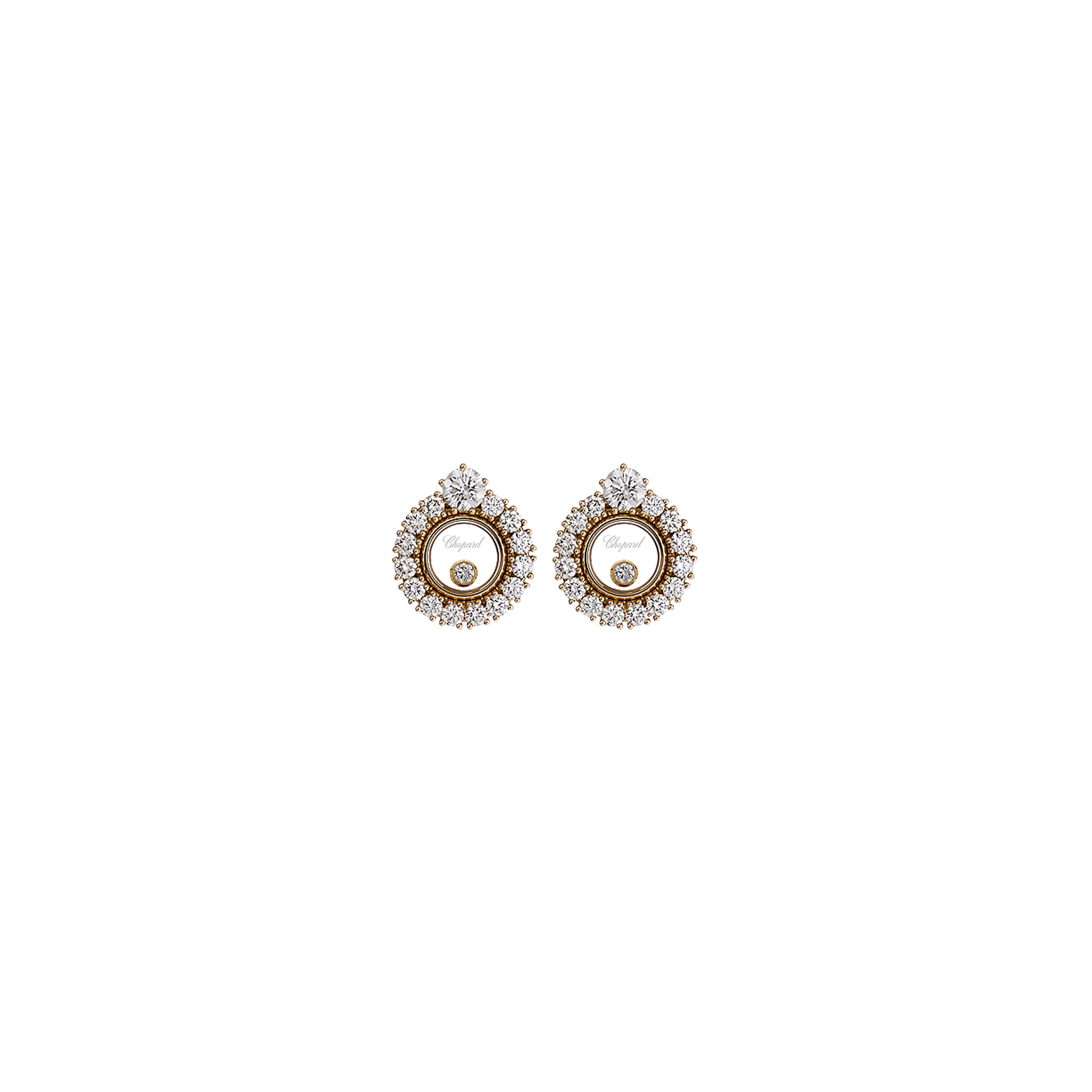 ORECCHINI HAPPY DIAMONDS IN ORO ROSA E DIAMANTI - 839466-5001