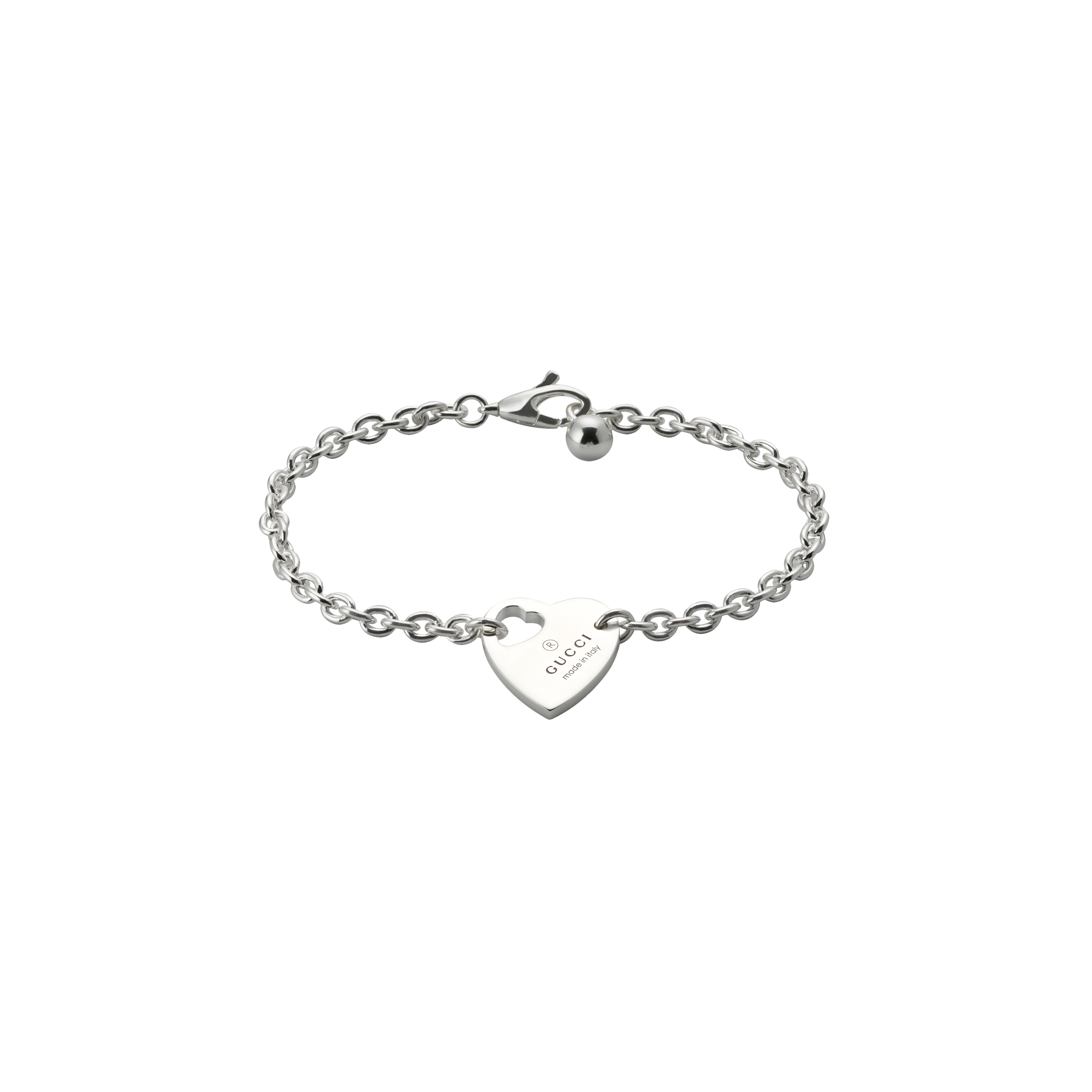 BRACCIALE TRADEMARK A CATENA CON CIONDOLO IN ARGENTO - YBA796301001